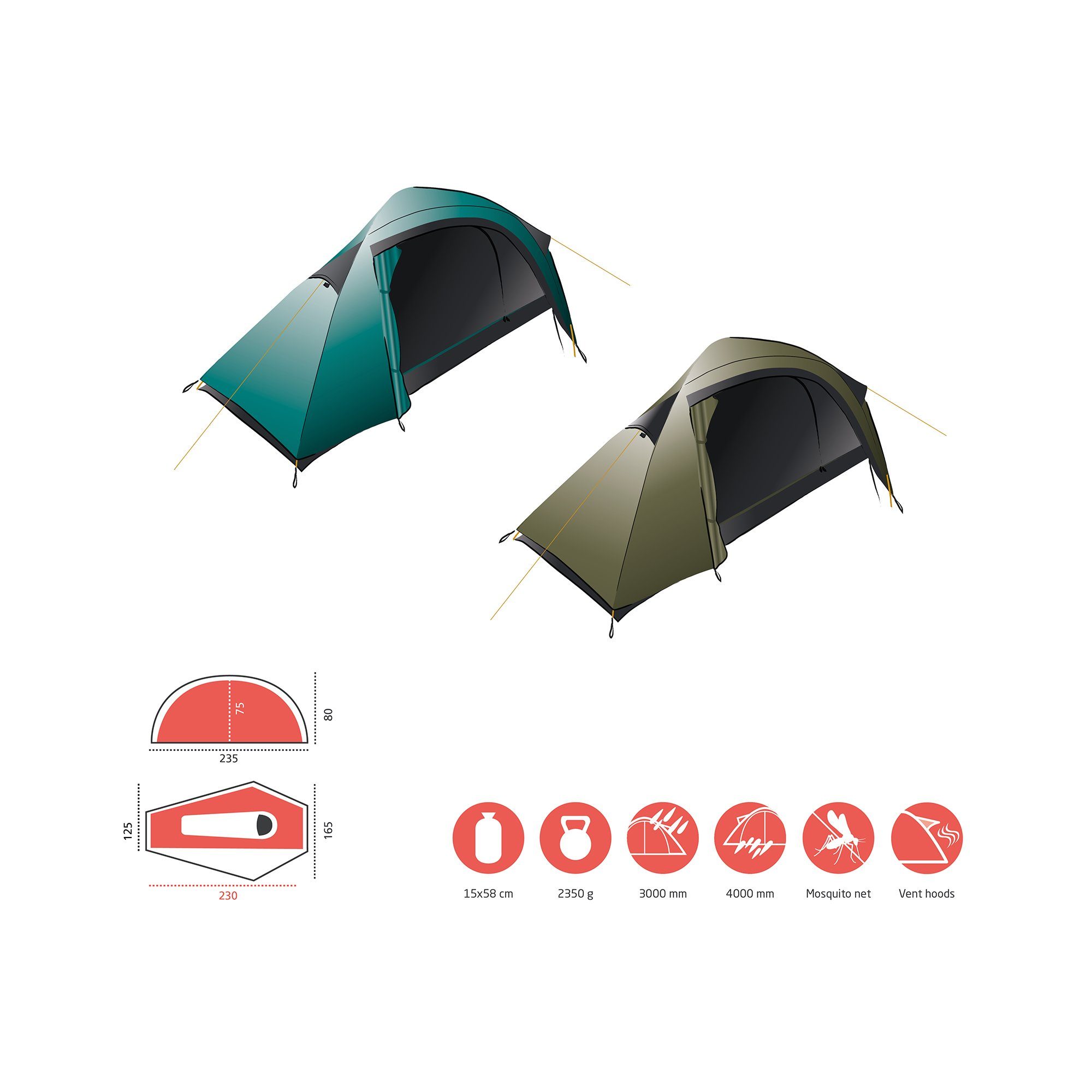GRAND CANYON Geodätzelt APEX 1, Personen: günstig online kaufen