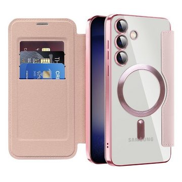 Wigento Handyhülle Für Samsung Galaxy S24 Plus 360 Grad Full Magsafe Anti Datenklau Case