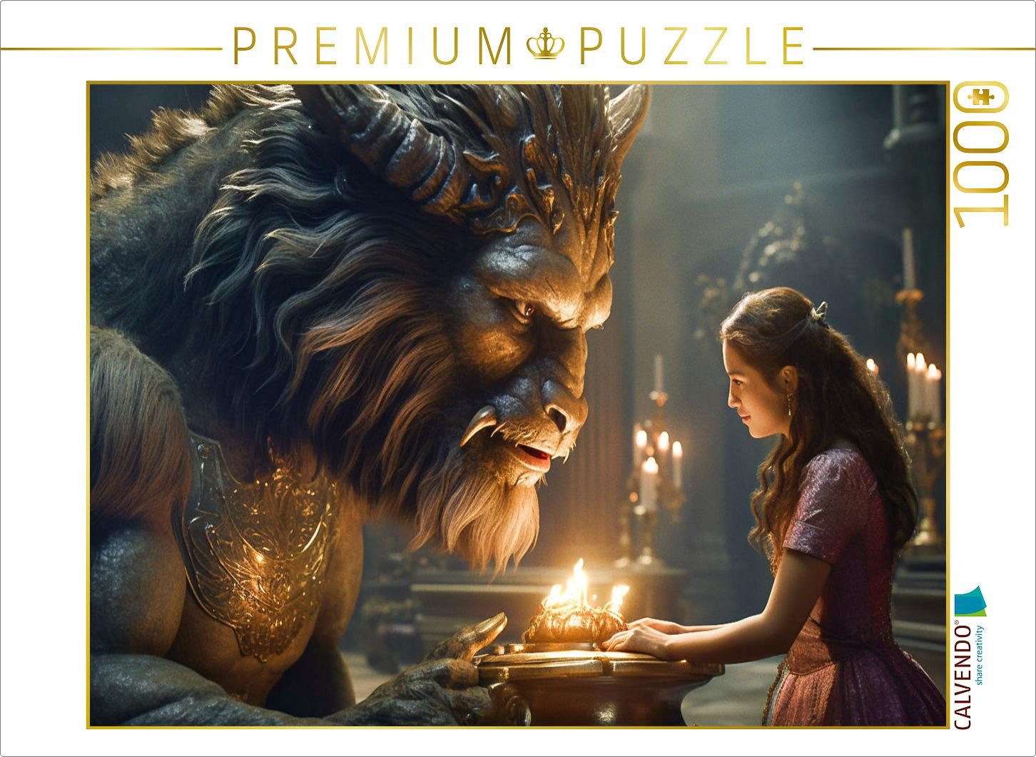 CALVENDO Puzzle CALVENDO Puzzle Die Schöne und das Biest, 1000 Teile Lege-Größe 64 ×, 1000 Puzzleteile