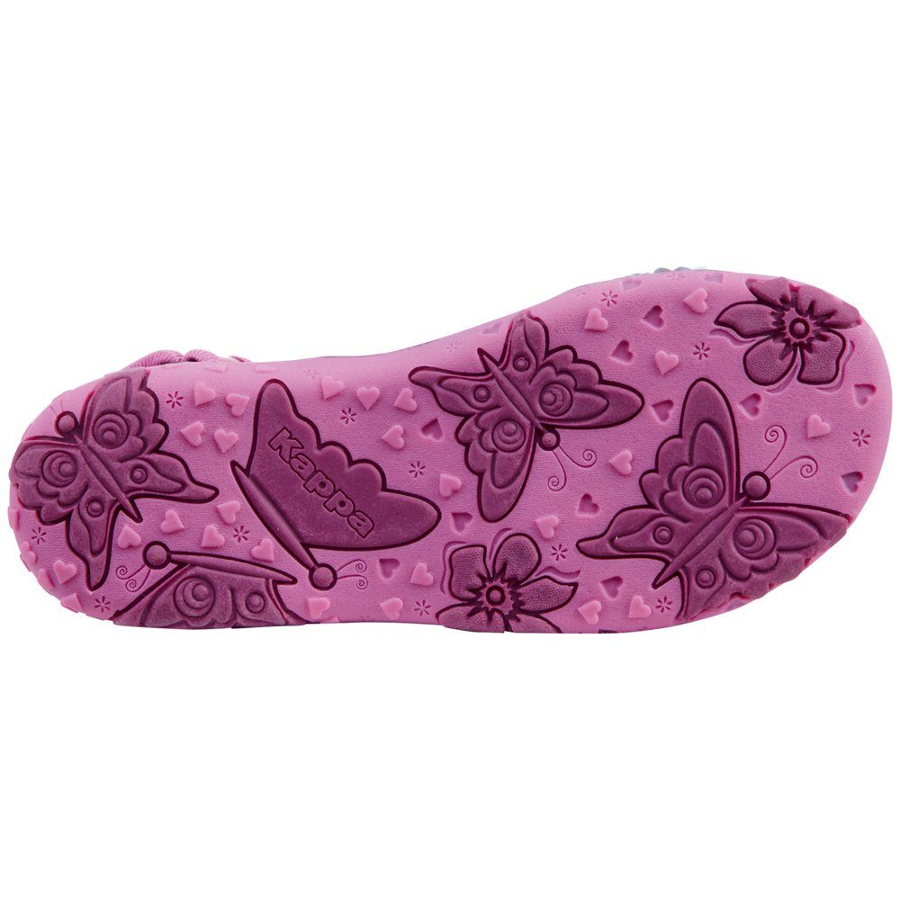 Sandale Kappa - besetzt mit pink Pailletten