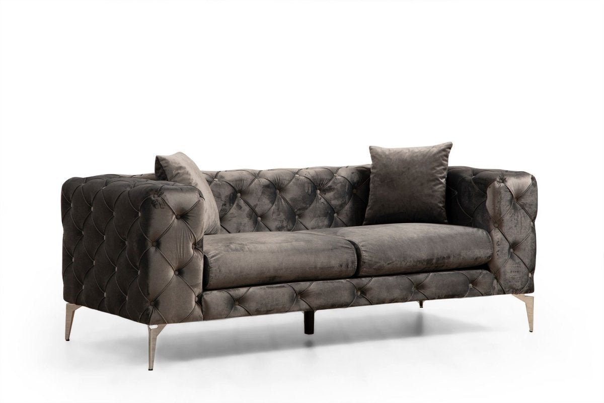 Luxusbetten24 Sofa Anthrazit