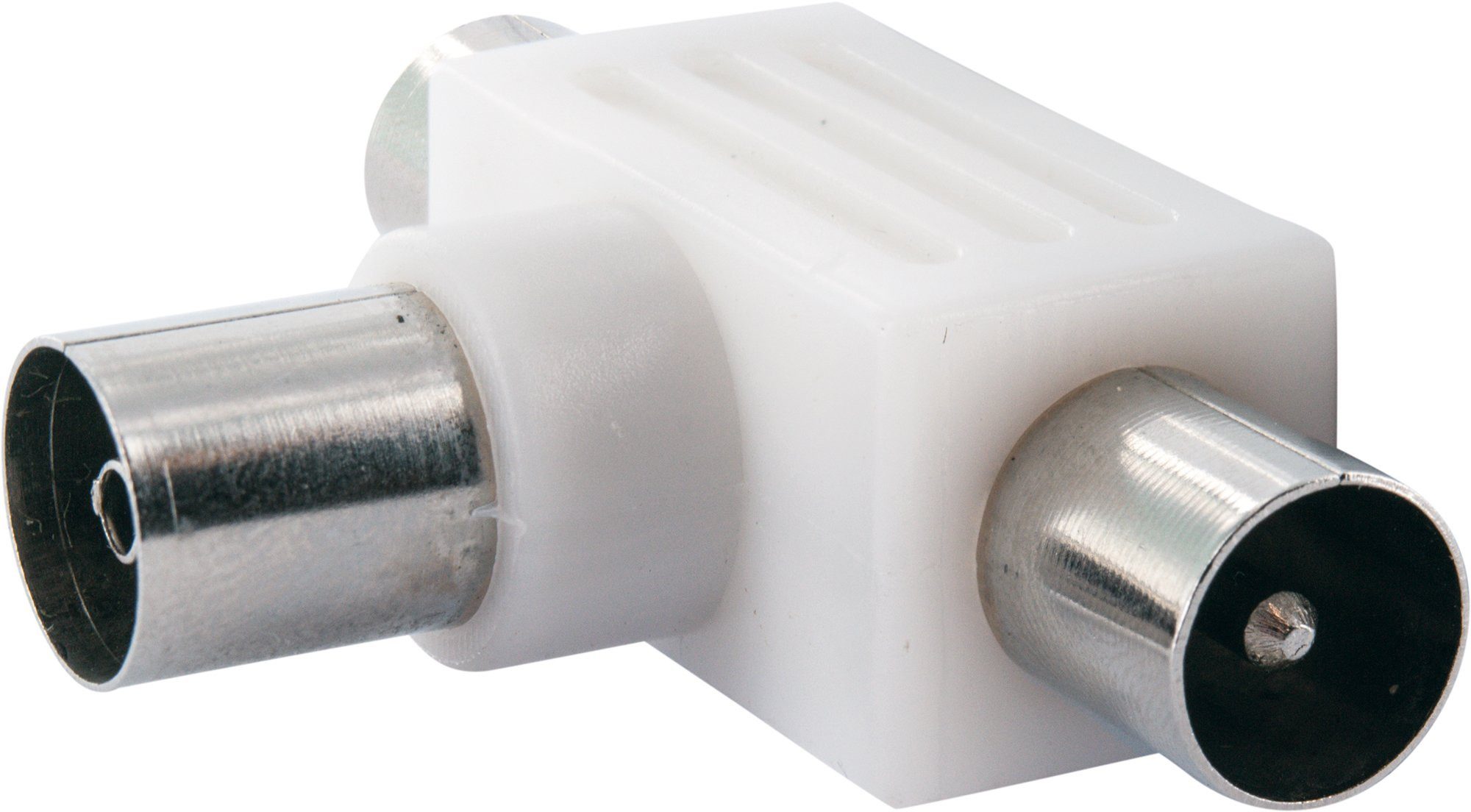 Schwaiger ASV25 532 TV-Adapter IEC Stecker zu IEC Buchse, für Kabel- und Antennenanlagen