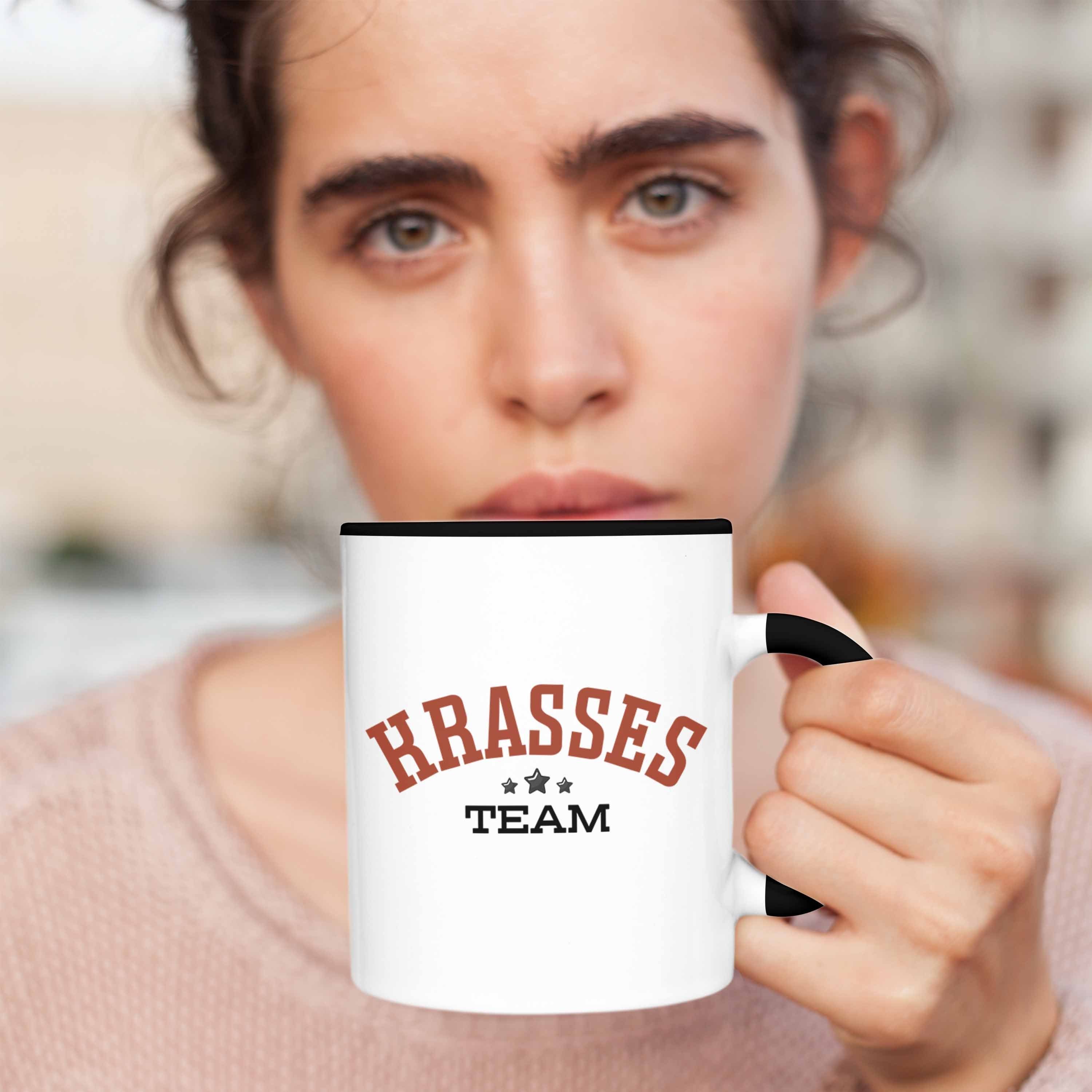 Team Angestellte Geschenkidee Arbe Tasse Teammitglied Geschenk Trendation Schwarz Tasse Lustige