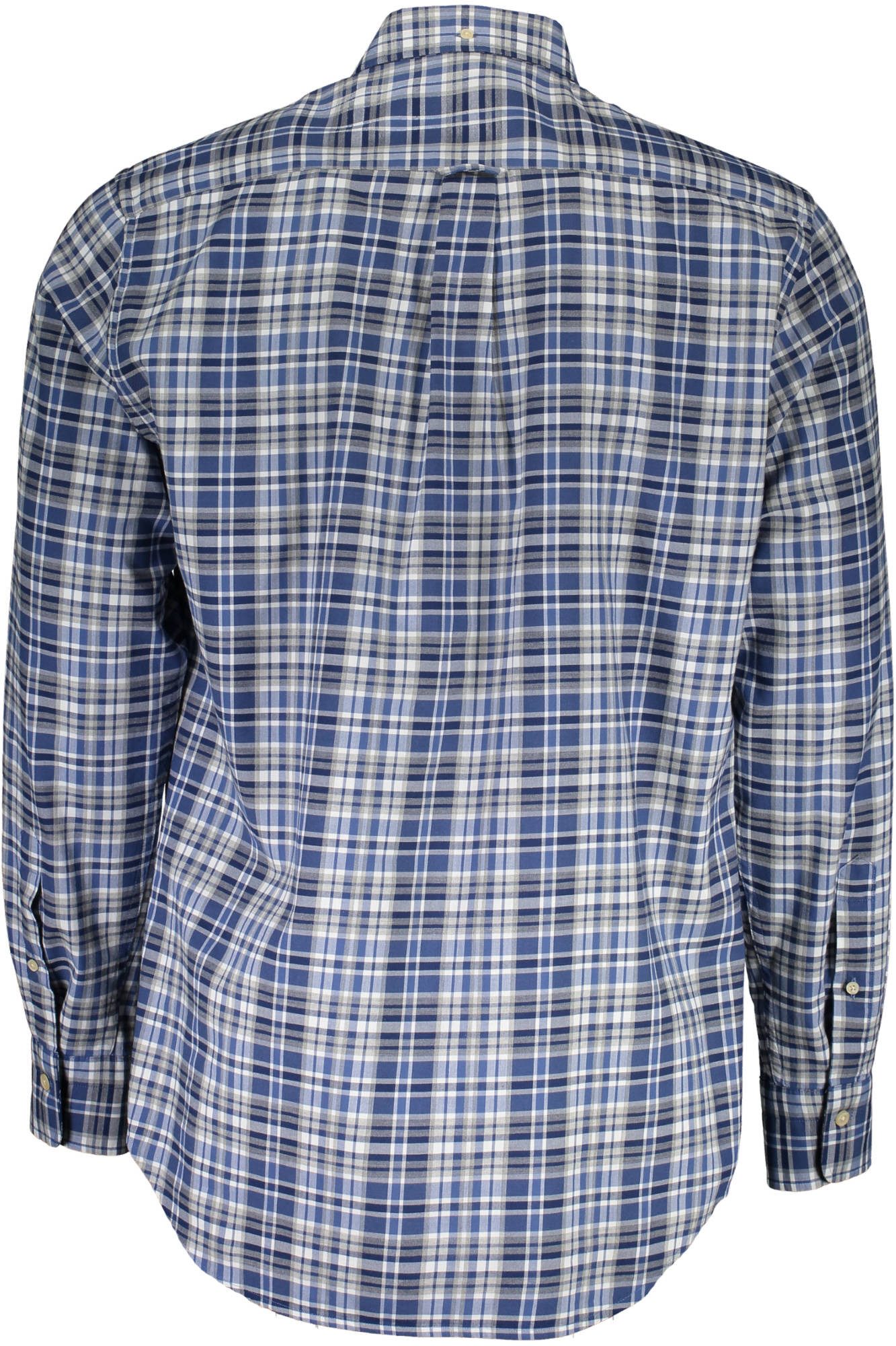 Gant Langarmhemd Herren Langarmhemd Blau - Regular Fit, Button-Down-Kragen, Brusttasche