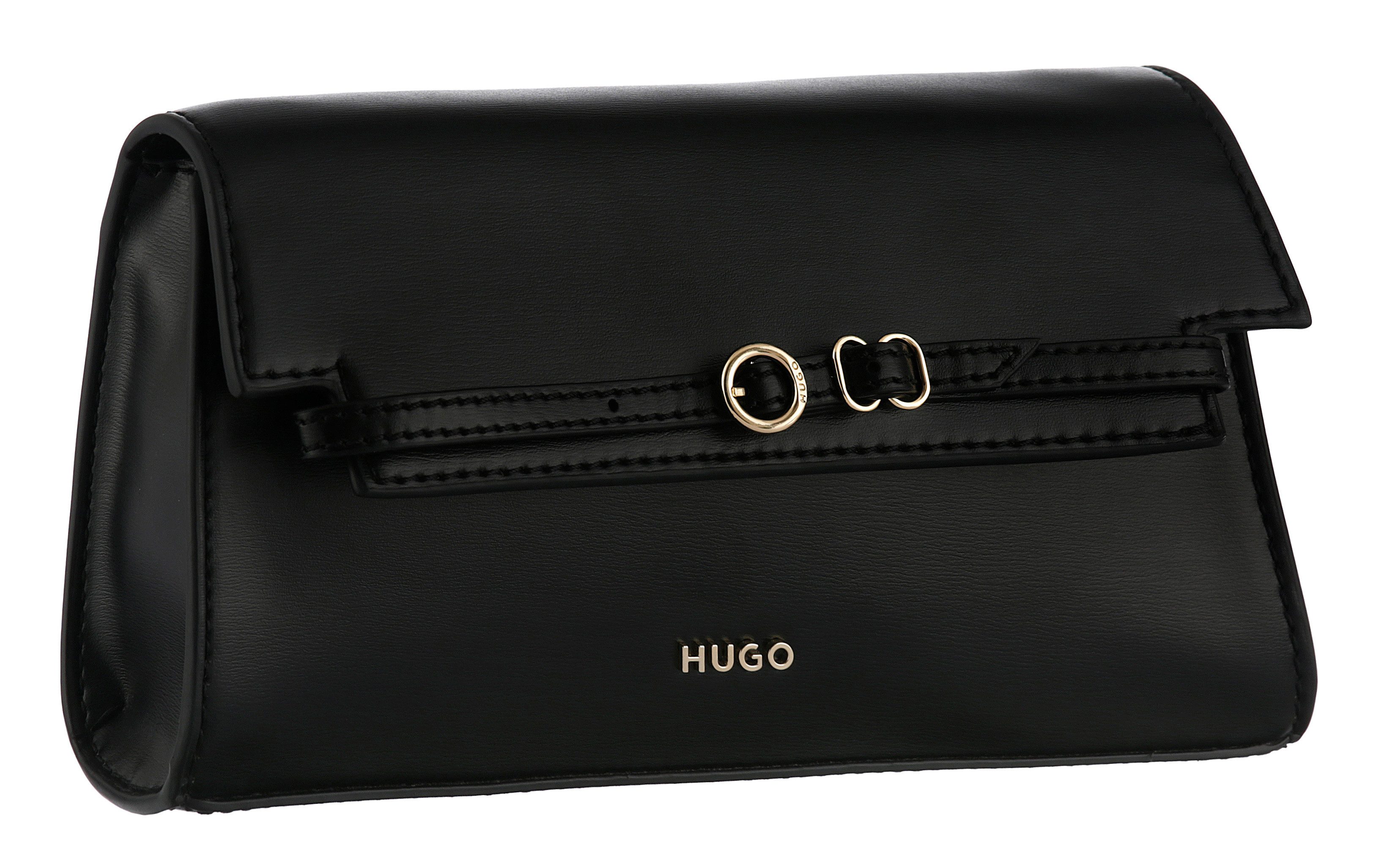 HUGO Clutch Syndra, Partytasche, Damen Abendtasche mit eleganter Umhängekette
