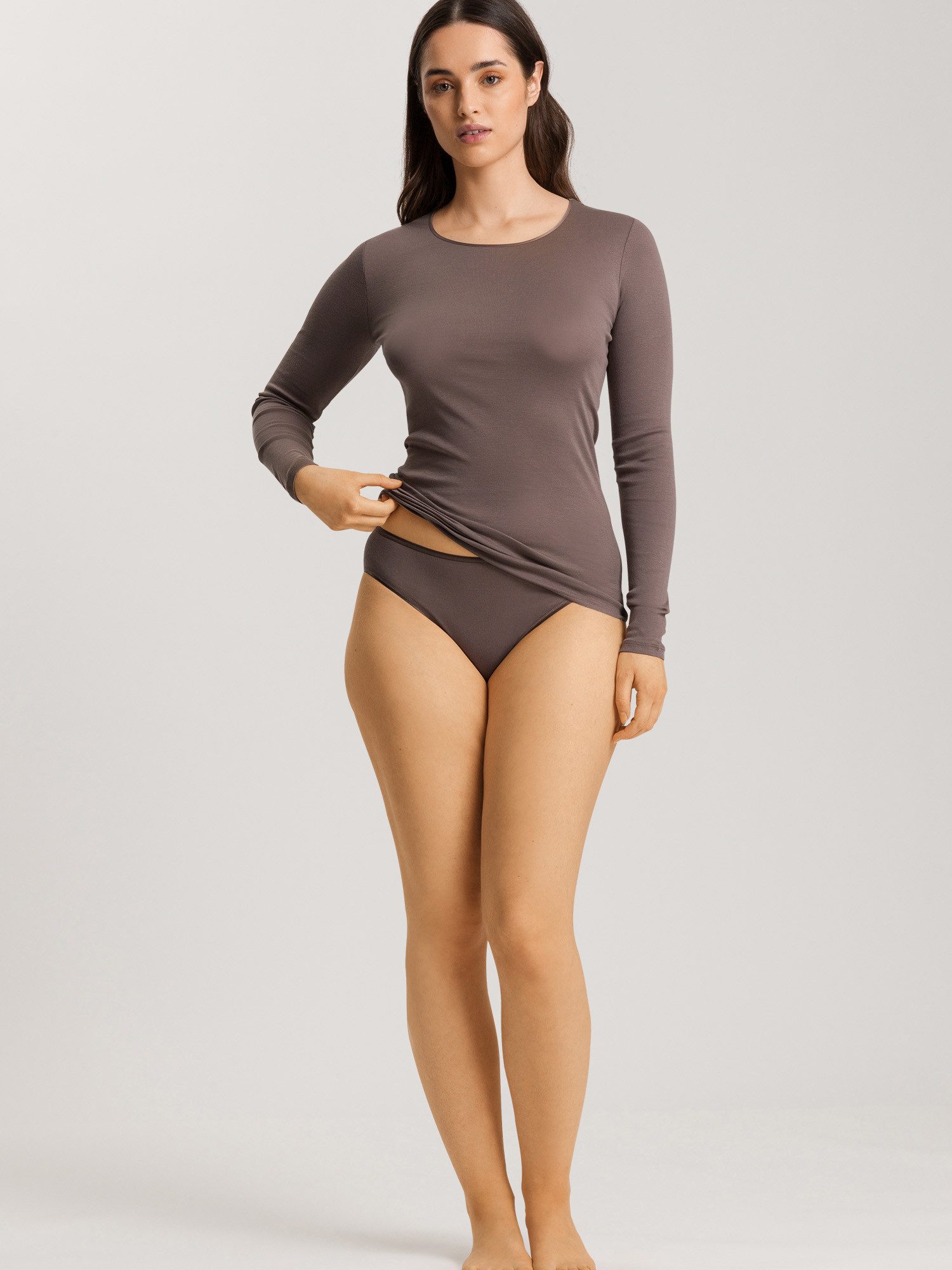 Hanro Midislip Cotton Seamless Midi-slip panty-s shorts