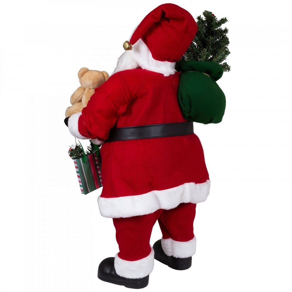 DOTMALL Weihnachtsmann Dekoration Santa Claus Figur 80cm Weihnachtsmann stehend Kjell