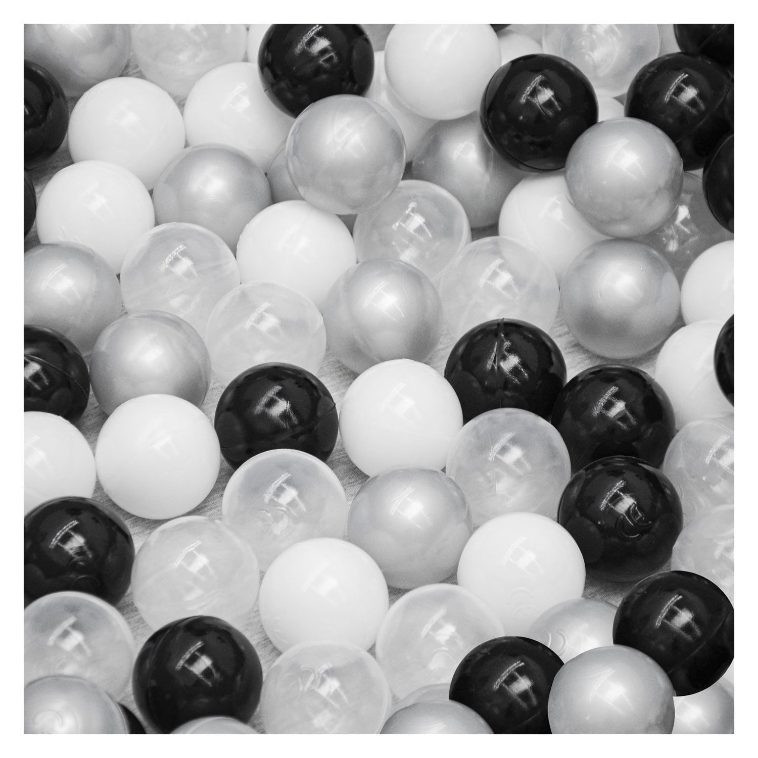 LittleTom Bällebad-Bälle Baby - 200 Bunte Bälle fürs Bällebad - Geprüfte Spielbälle für Kinder (200-St), Ab dem 1. Tag: Babybälle zum Greifen - Plastikbälle für den Bällepool