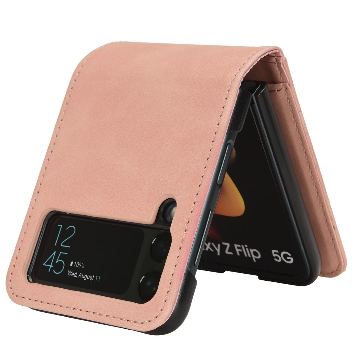 König Design Handyhülle Samsung Galaxy Z Flip3 5G, Schutzhülle Schutztasche Case Cover Etuis Wallet Klapptasche Bookstyle