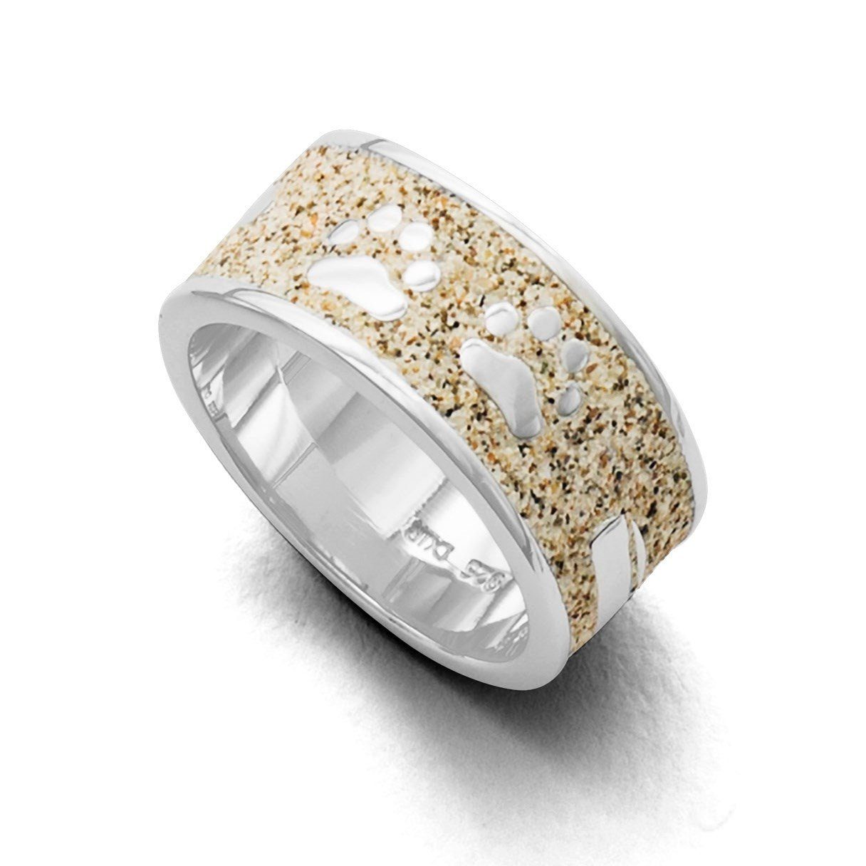 DUR Fingerring DUR Schmuck: Ring "Lucky Dog" mit Strandsand R4664