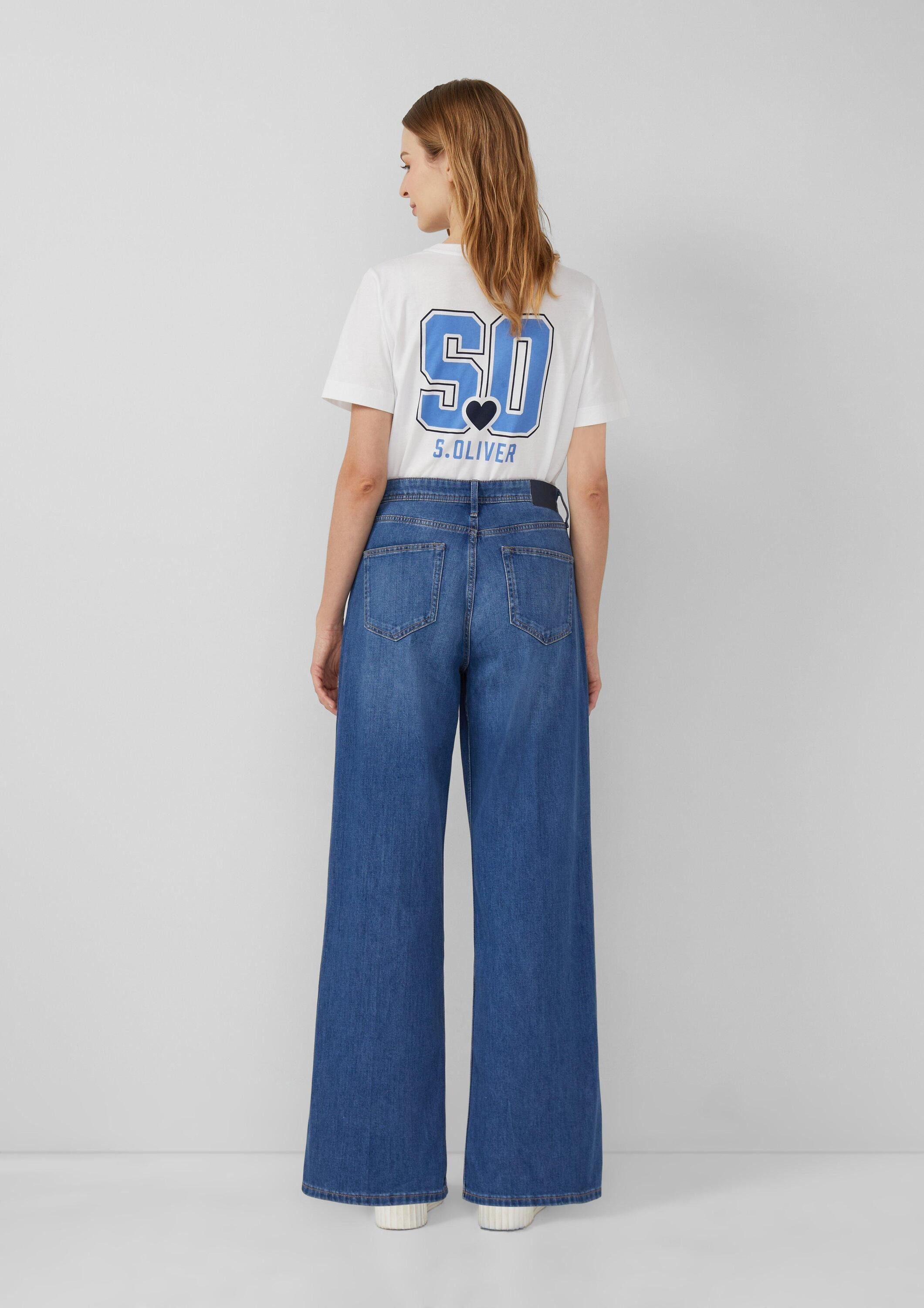 s.Oliver Weite Jeans Jeans-Hose SURI Jeans Suri / Regular Fit / High Rise / Wide Leg