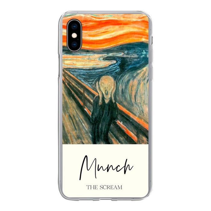 MuchoWow Handyhülle Der Schrei - Edvard Munch - Alte Meister Handyhülle Apple iPhone Xs Smartphone-Bumper Print Handy
