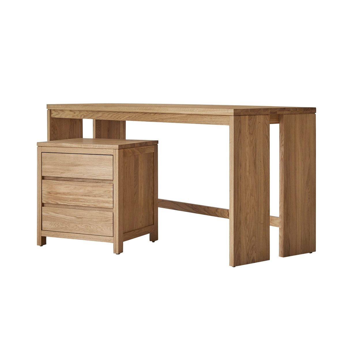 Tikamoon Kindertisch Kinderschreibtisch Eden aus Eichenholz 160