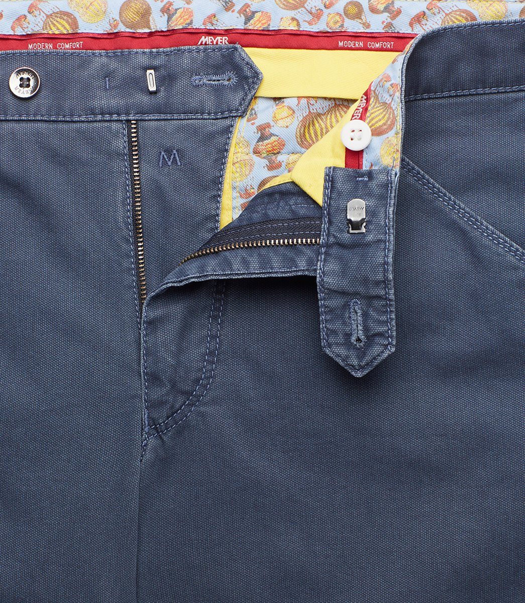 MEYER 5-Pocket-Jeans MEYER CHICAGO Chino marine 1-5033-18