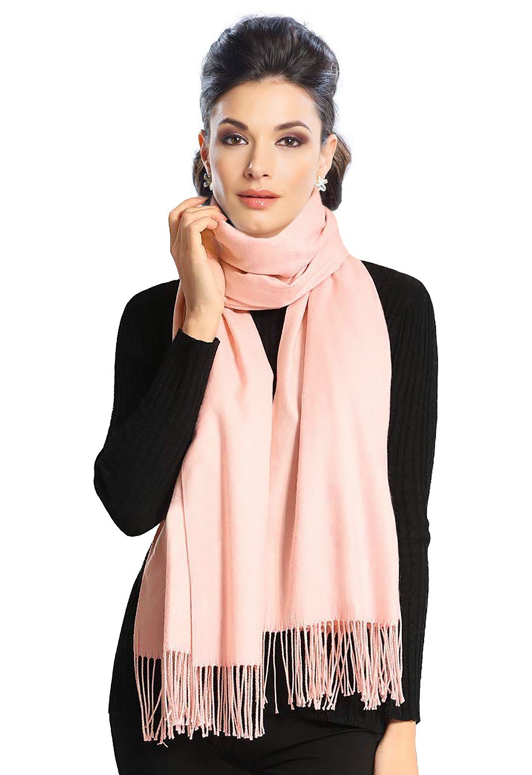 geschmeidig Cashmere Schultertuch Modeschal Moschen-Bayern Melba Kaschmir Damen Pashmina und Schal Stola super Wollschal, weich