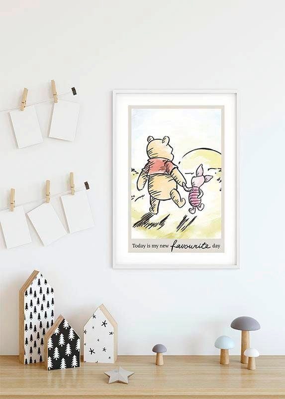 Komar Bild Winnie the Pooh Today, Disney (1 St), Wandbild zur Dekoration im Kinderzimmer - ohne Rahmen