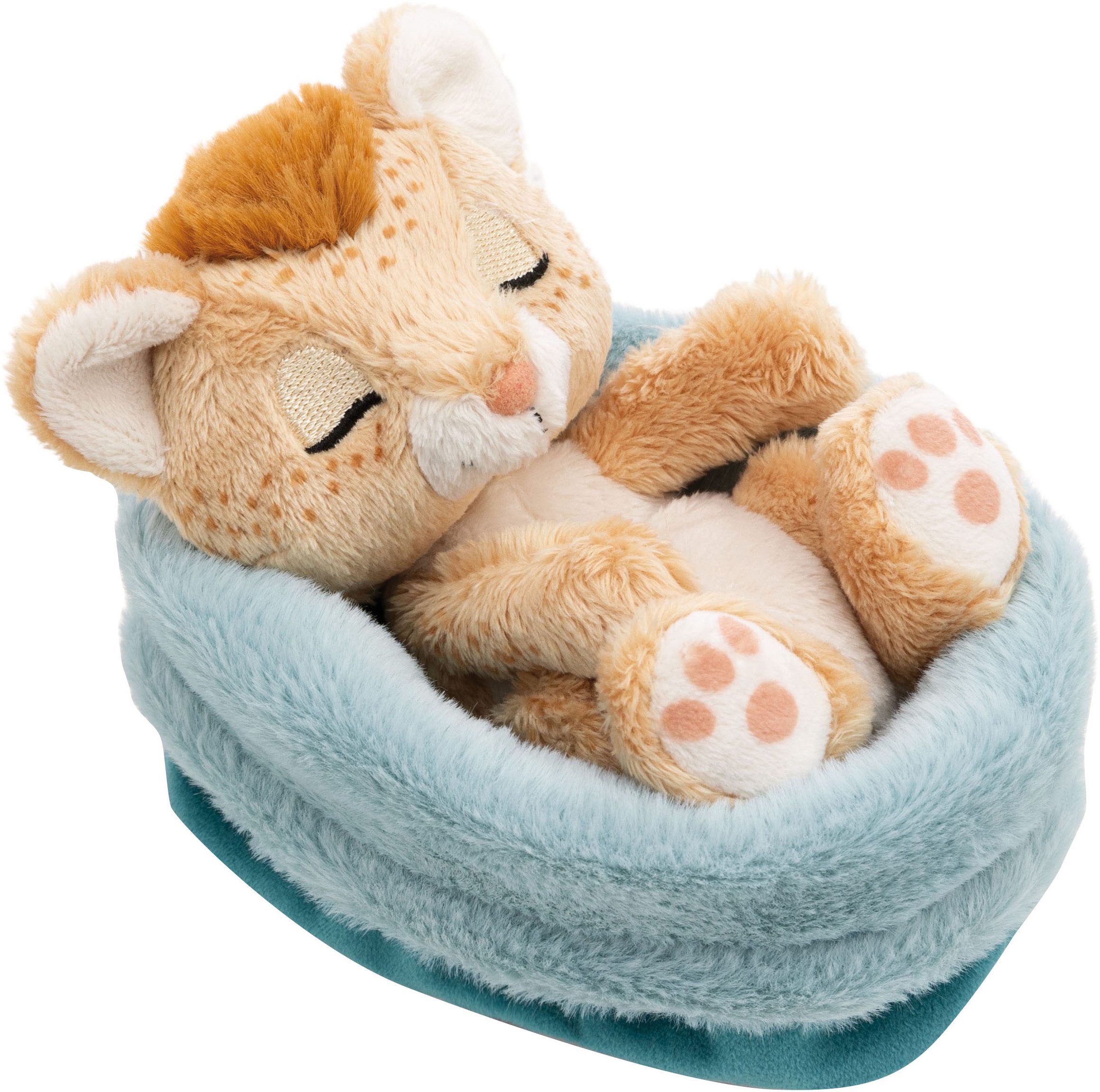 Nici Kuscheltier Sleeping Pets, Löwe, 12 cm, im Körbchen
