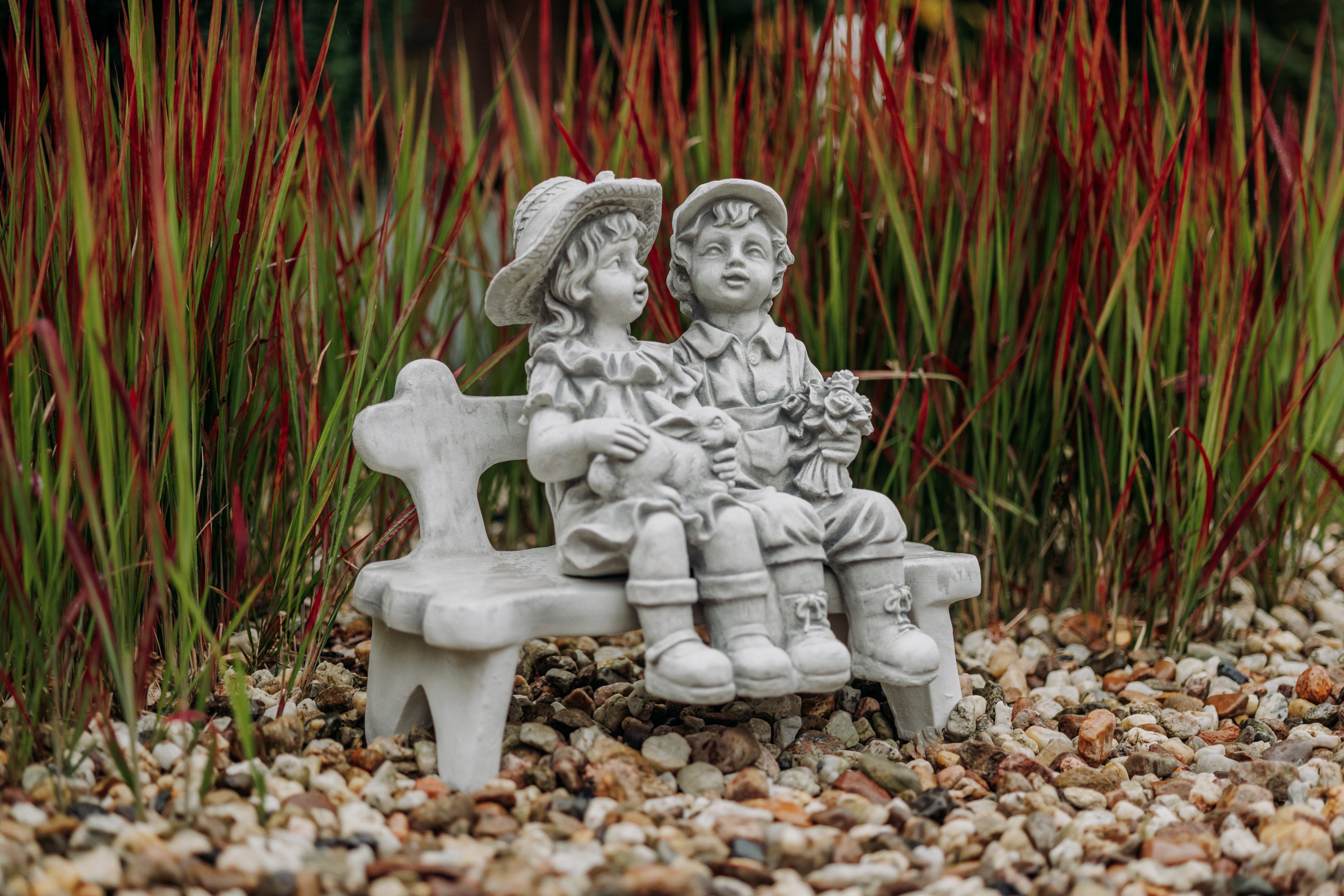 gartendekoparadies.de Gartenfigur Junge und Mädchen auf günstig online kaufen