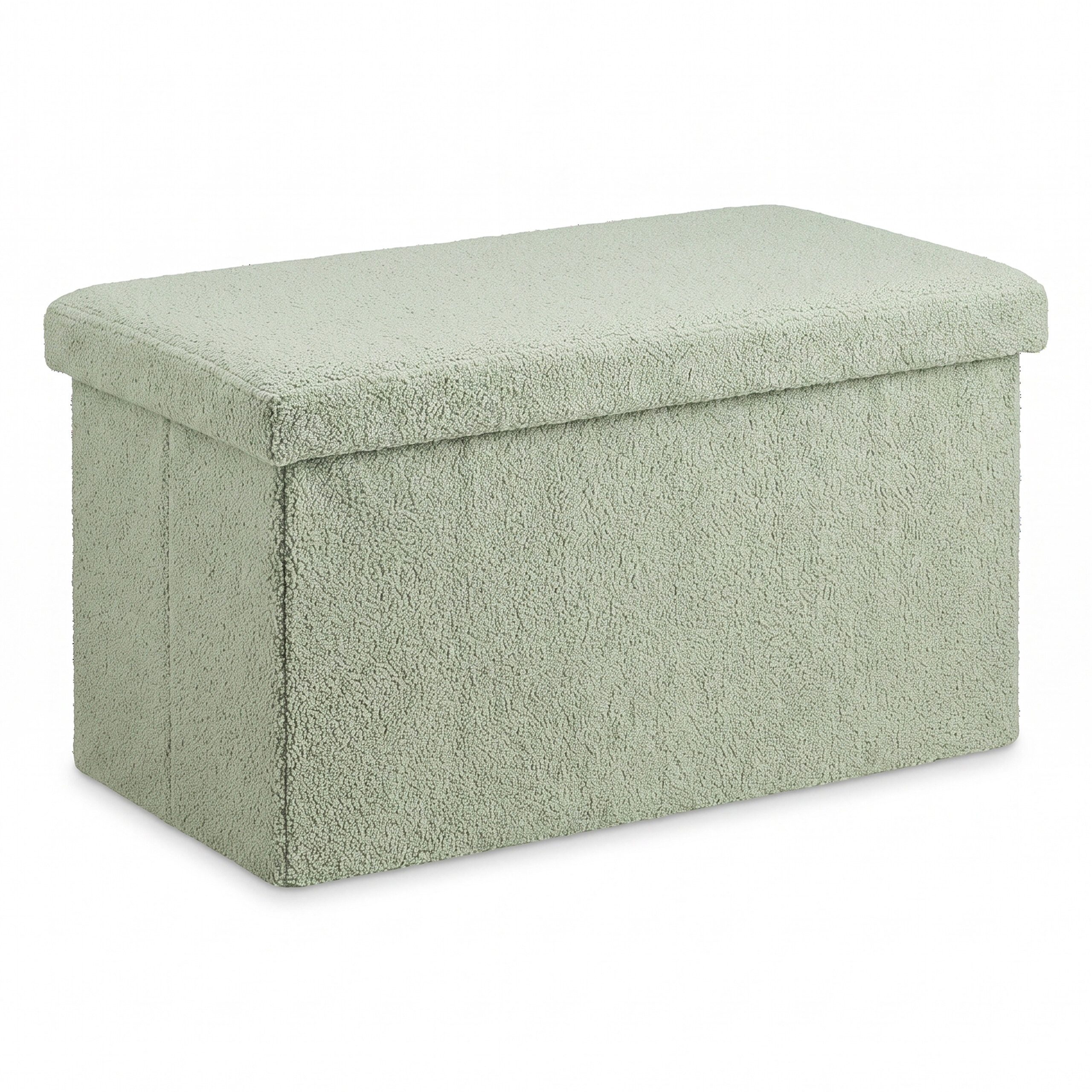 relaxdays Sitzbank aus Teddystoff (1-St), Salbei
