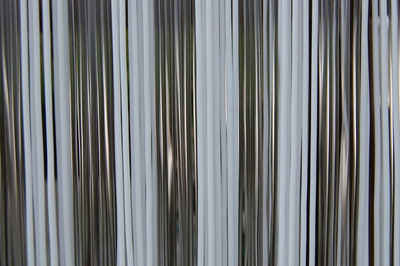 Türvorhang La Tenda TRENTO 2 Streifenvorhang weiß, La Tenda, Hakenaufhängung, halbtransparent, 90 x 210 cm, PVC - Länge und Breite individuell kürzbar