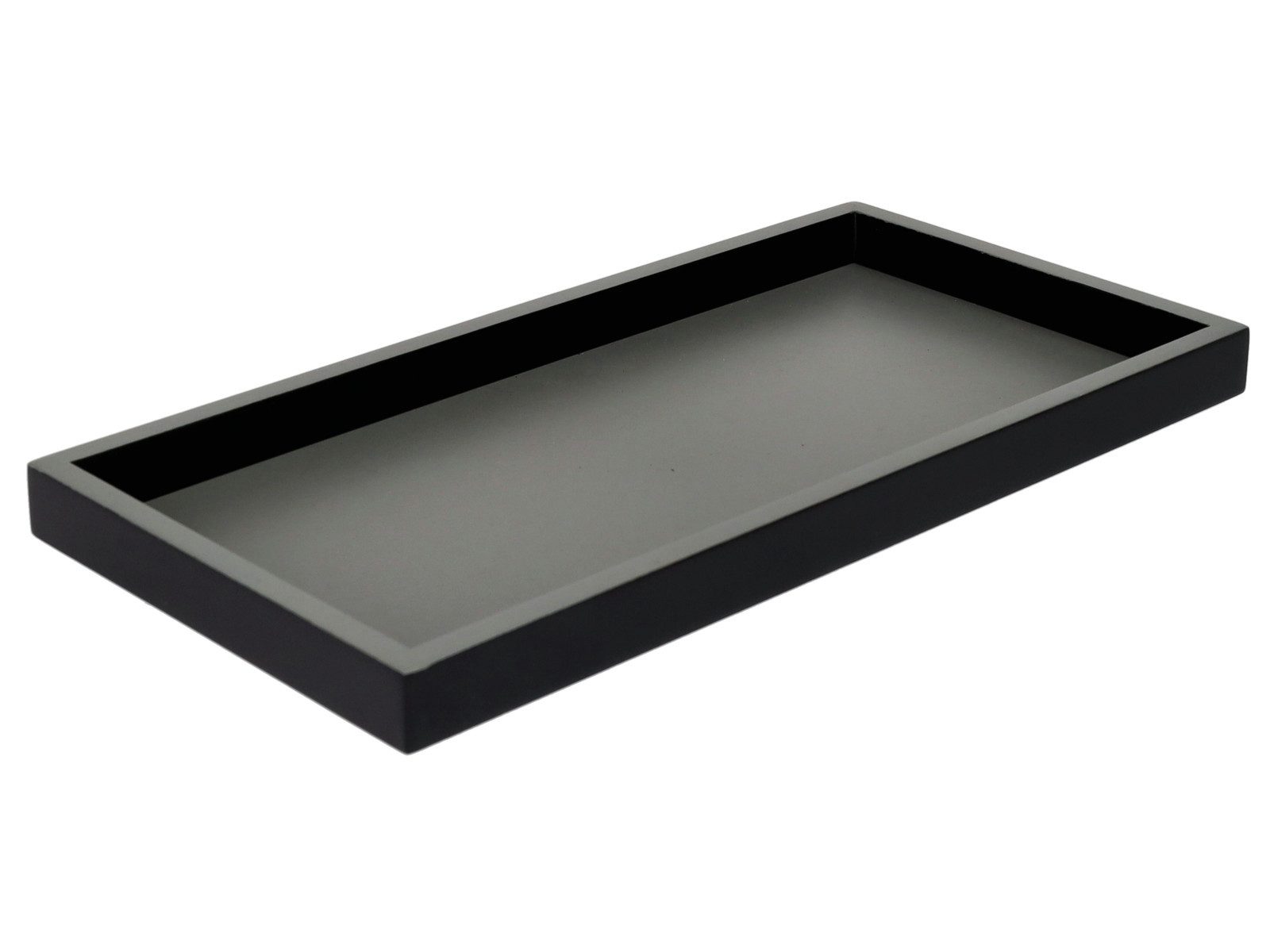 Giftcompany Tablett Neo Tablett rechteckig schwarz 30cm, Holzfaserplatte