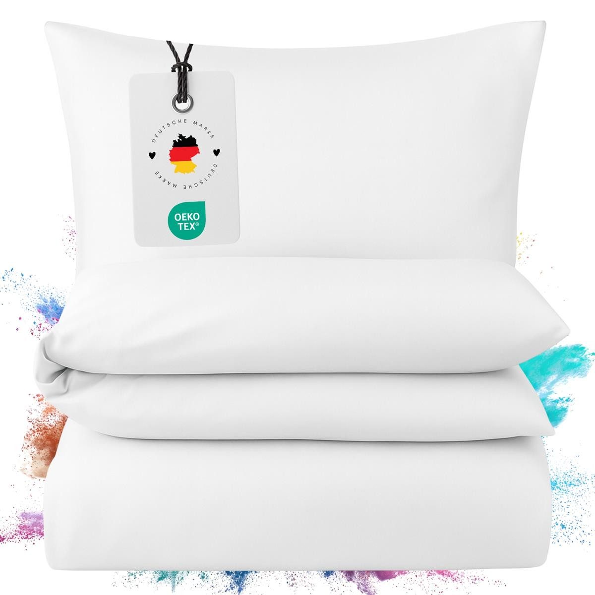 Carpe Sonno Bettwäsche Mako Satin 135 x 200 & 155 x 220 - Baumwolle Reißver günstig online kaufen