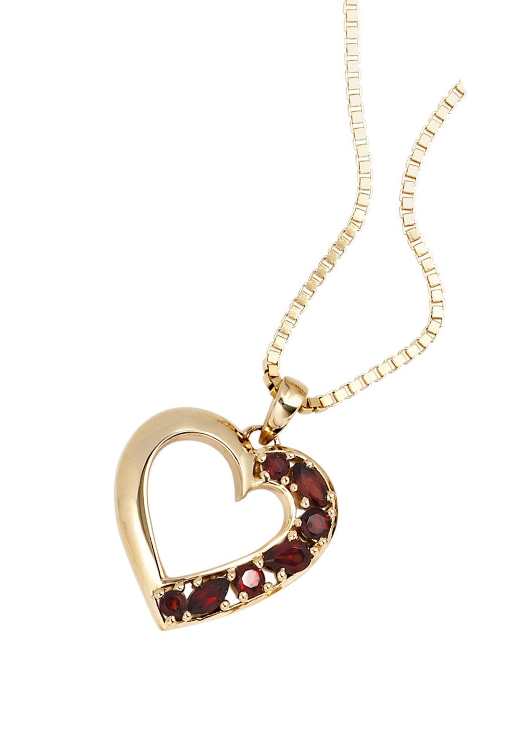 JOBO Herzanhänger Anhänger Herz, 585 G...