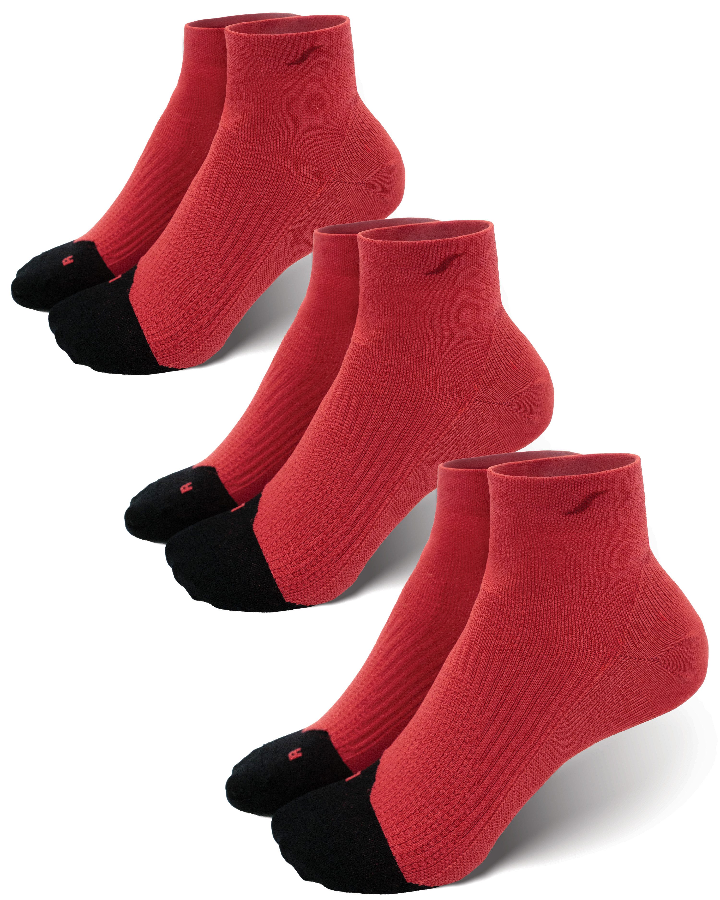 SAFERSOX Wandersocken Trekking kurz (Ankle) (Set, 3-Paar) kühlend, geruchshemmend, atmungsaktiv, Made in EU