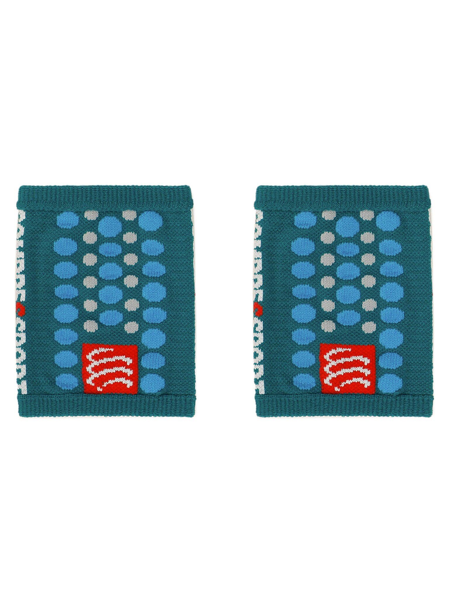 Compressport Handbandage Gelenkband Sweatbands 3D.Dots WSTV2 Shaded Spruce/Hawaiian Ocean _0T