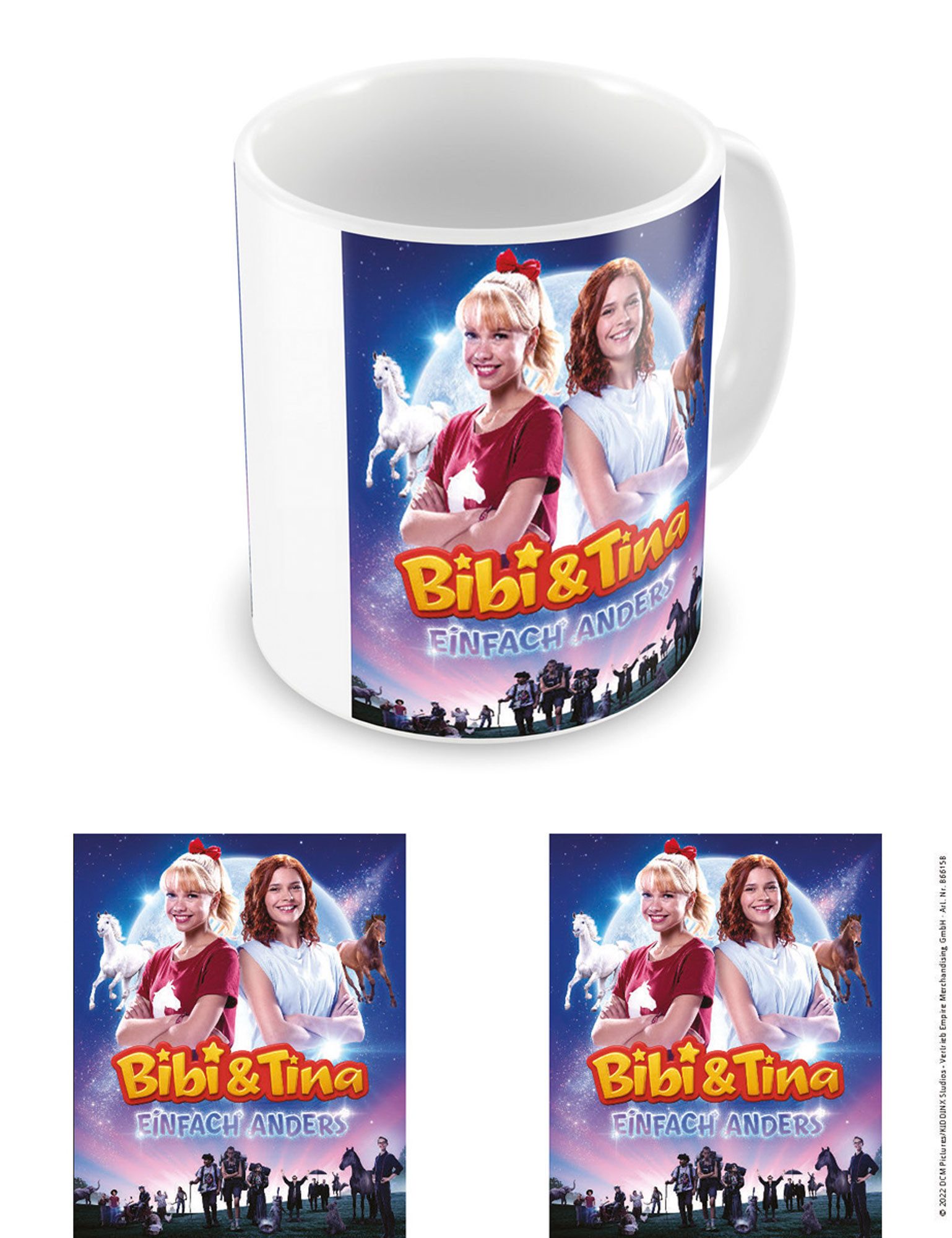 Tasse Bibi & Tina - Lizenz Tassen - Einfach Anders - Bibi & Tina