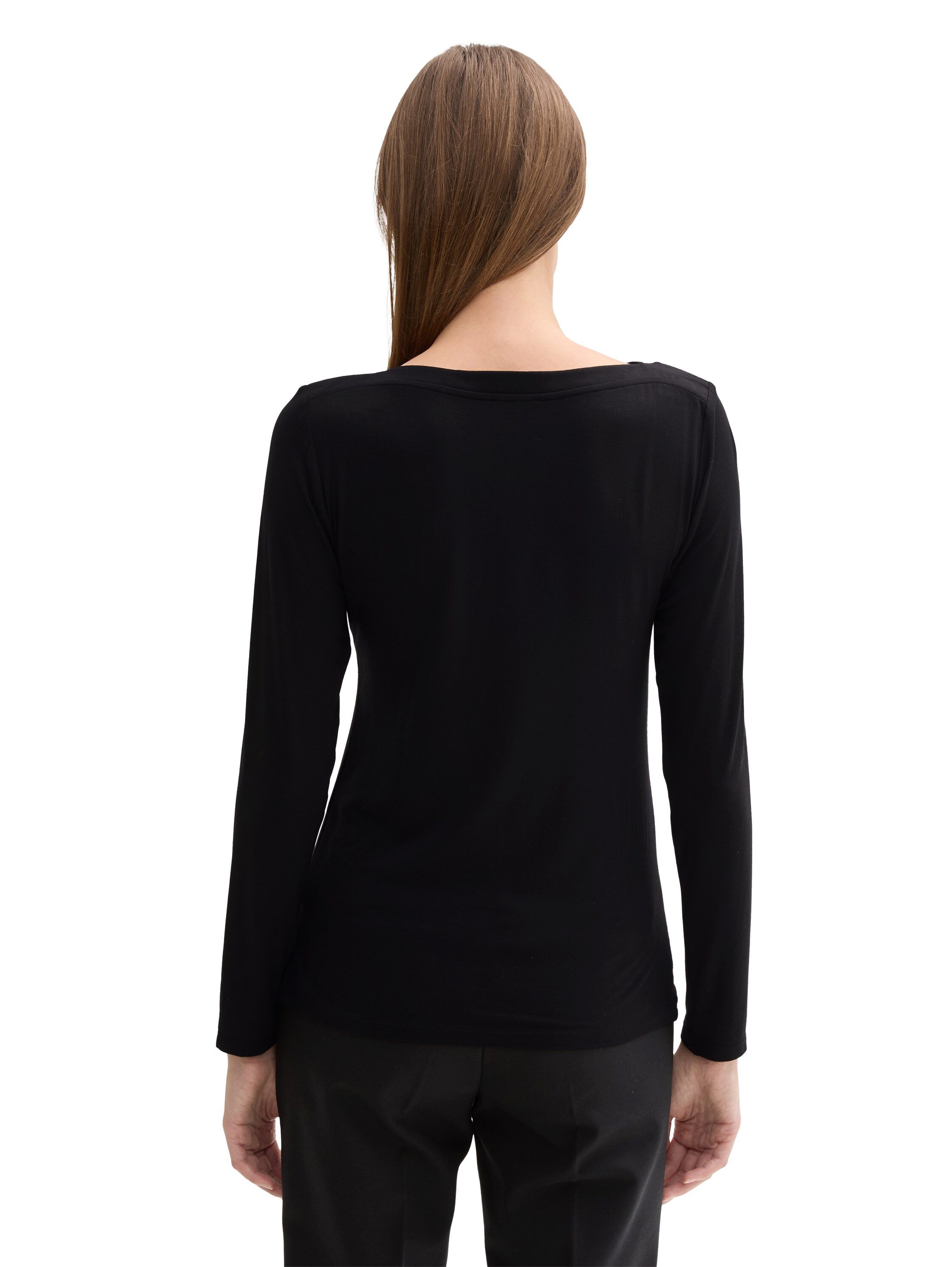 TOM TAILOR Langarmshirt mit U-Boot Ausschnitt günstig online kaufen