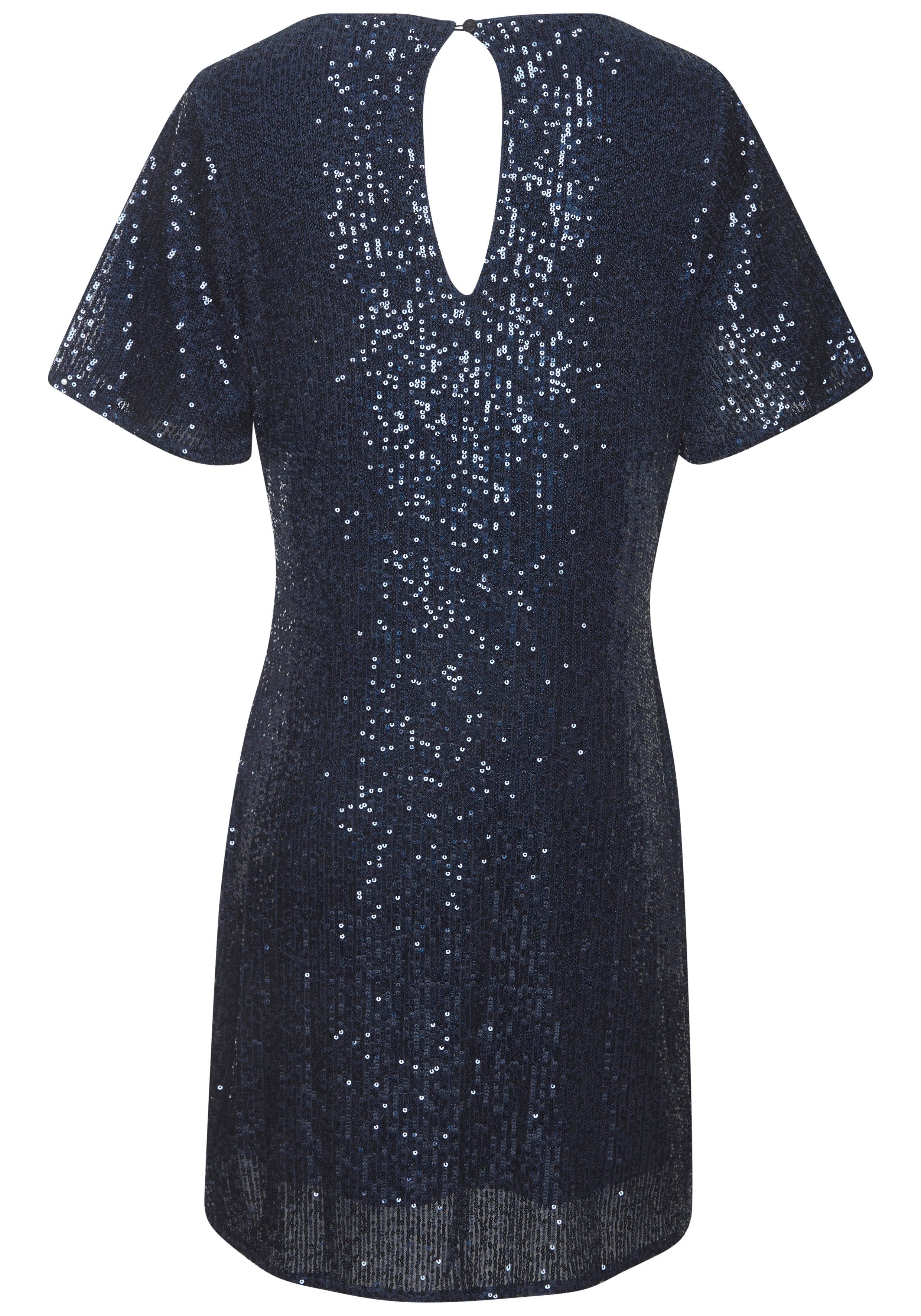 LASCANA Paillettenkleid, festlich, Glitzerkleid mit kurzen Ärmeln