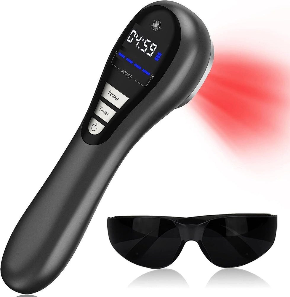 Infrarotlampe Laser-Therapie Knie Gelenke Rücken Rotlicht Linderung +Schutzbrille