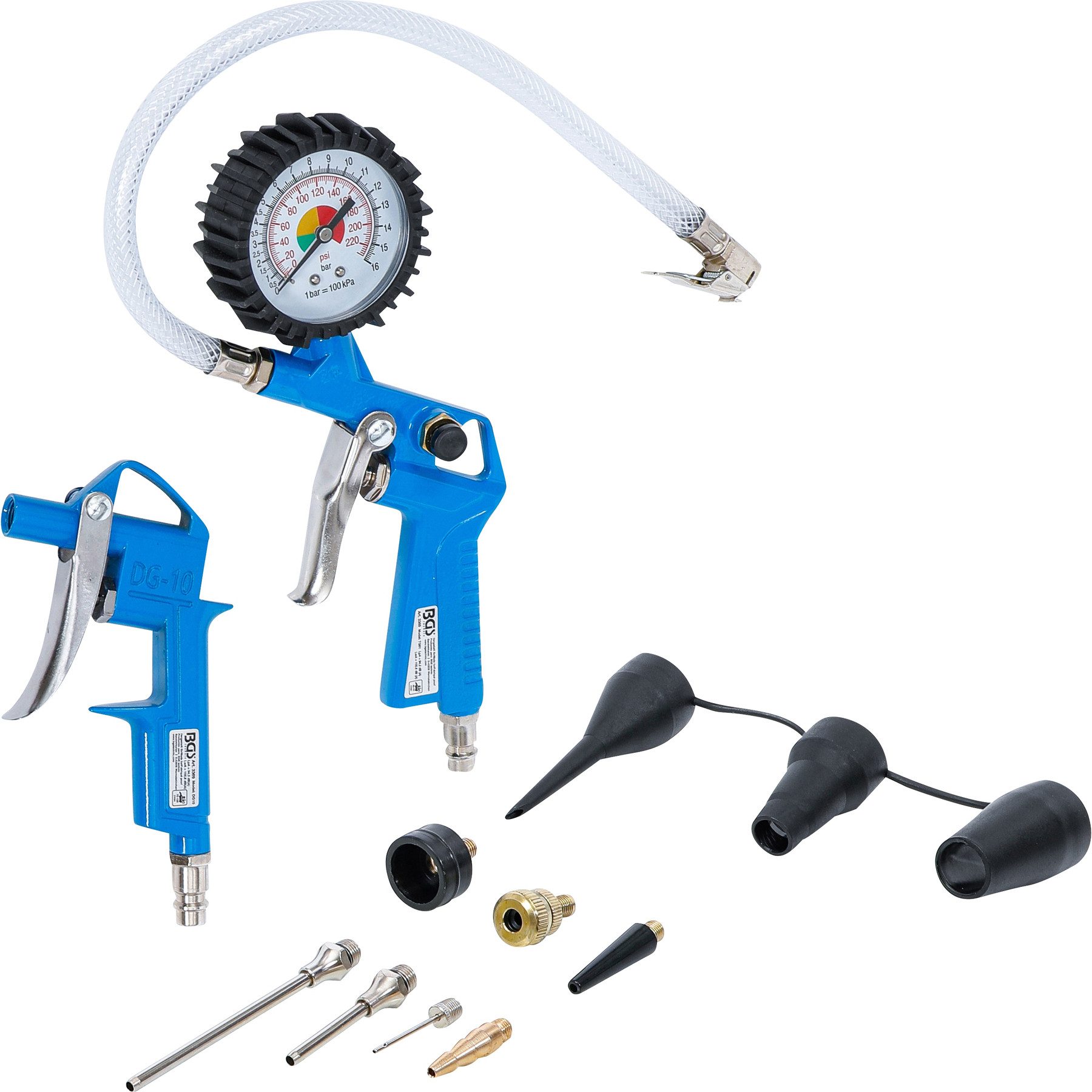 BGS technic Druckluftgeräte-Set BGS TECHNIC Druckluft-Ausblas- und Reifenfüllpistolen-Satz, 3369