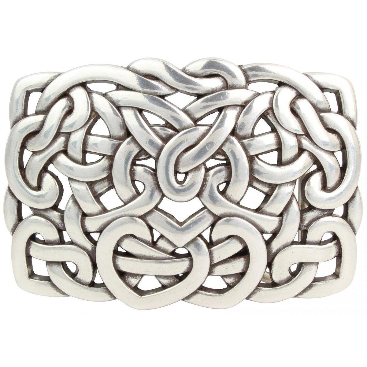 BELTINGER Gürtelschnalle Knoten Design 4,0 cm - Buckle Wechselschließe Gürtelschließe 40mm - Gü