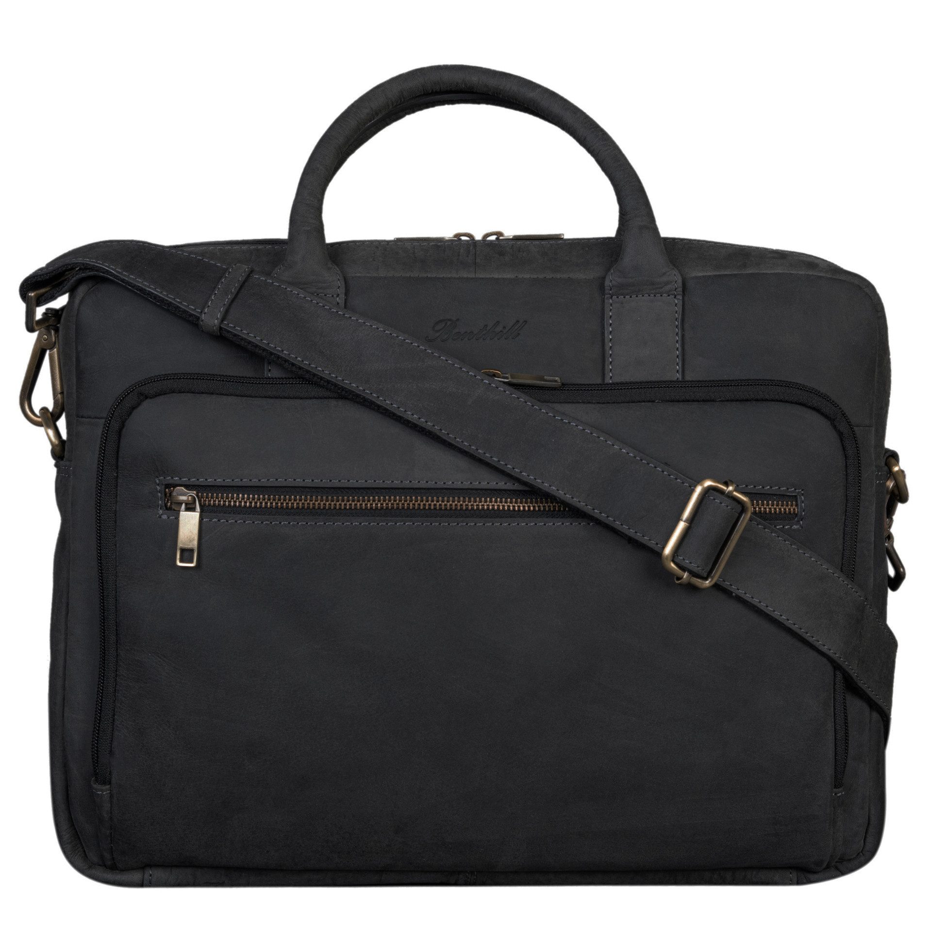 Benthill Aktentasche Echt Leder Laptoptasche Notebooktasche günstig online kaufen