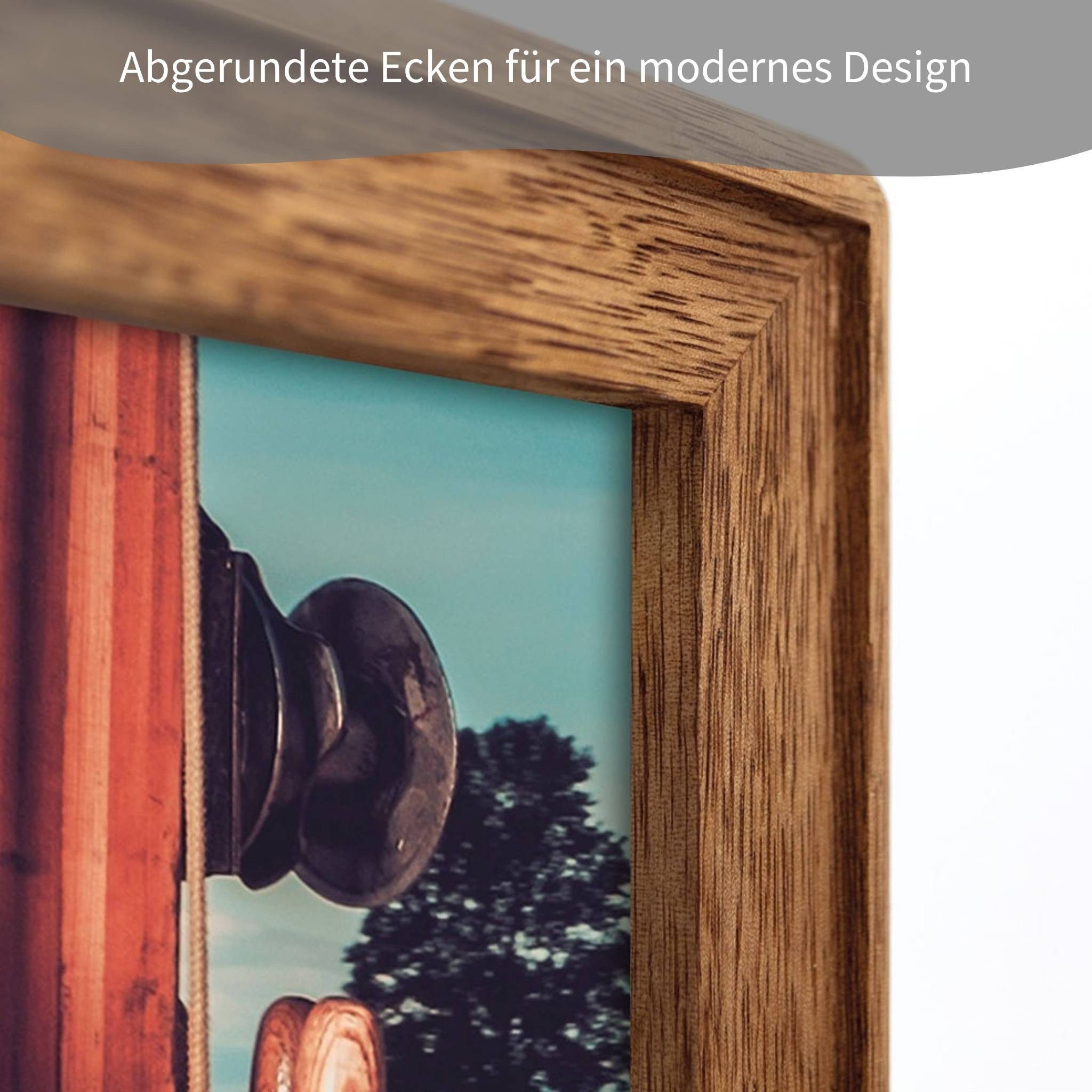 matches21 HOME & HOBBY Bilderrahmen Holz Bilderrahmen Collage braun für 5x günstig online kaufen