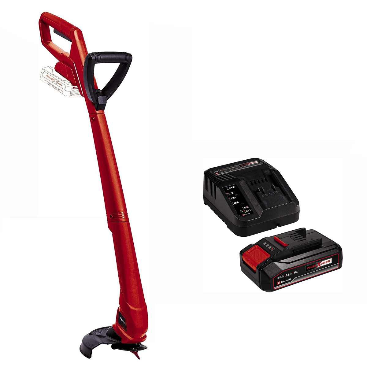 Einhell Akku-Rasentrimmer Rasentrimmer GC-CT 18/24 Li P 18V PXC+Akku 2.5 Ah/Iadegerät +20 Messer