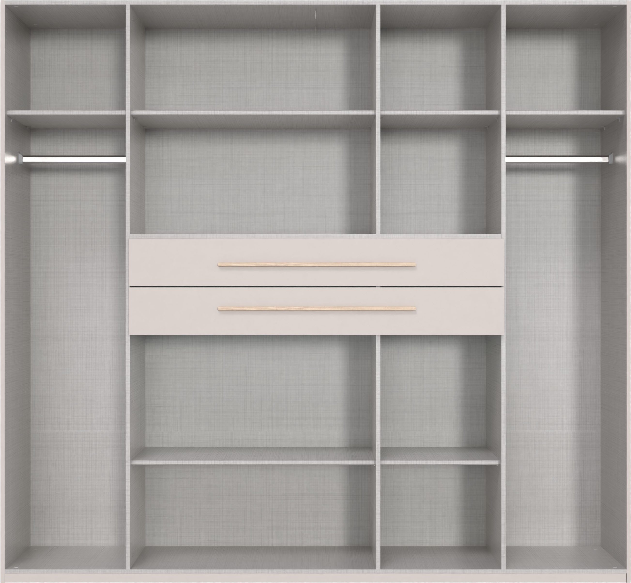 Wimex Drehtürenschrank Digit, erhältlich in den Breiten 180cm, 225cm oder 270cm (Schlafzimmer Schrank Bestseller in moderner Optik) Kleiderschrank inkl. zwei Schubkästen in zentraler Höhe