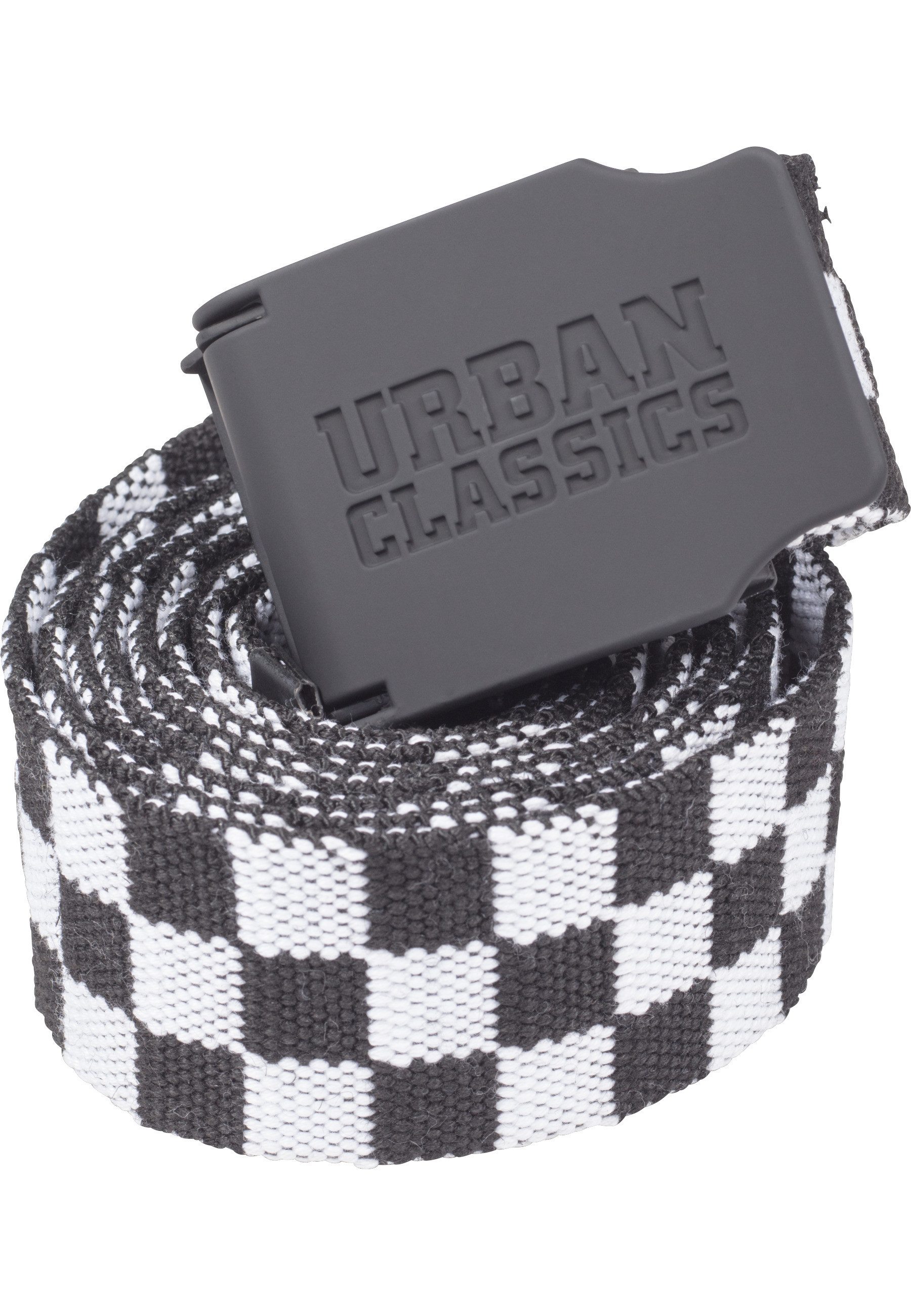 Hüftgürtel Urban Classics Unisex UC Canvas Belt Checkerboard 150cm
