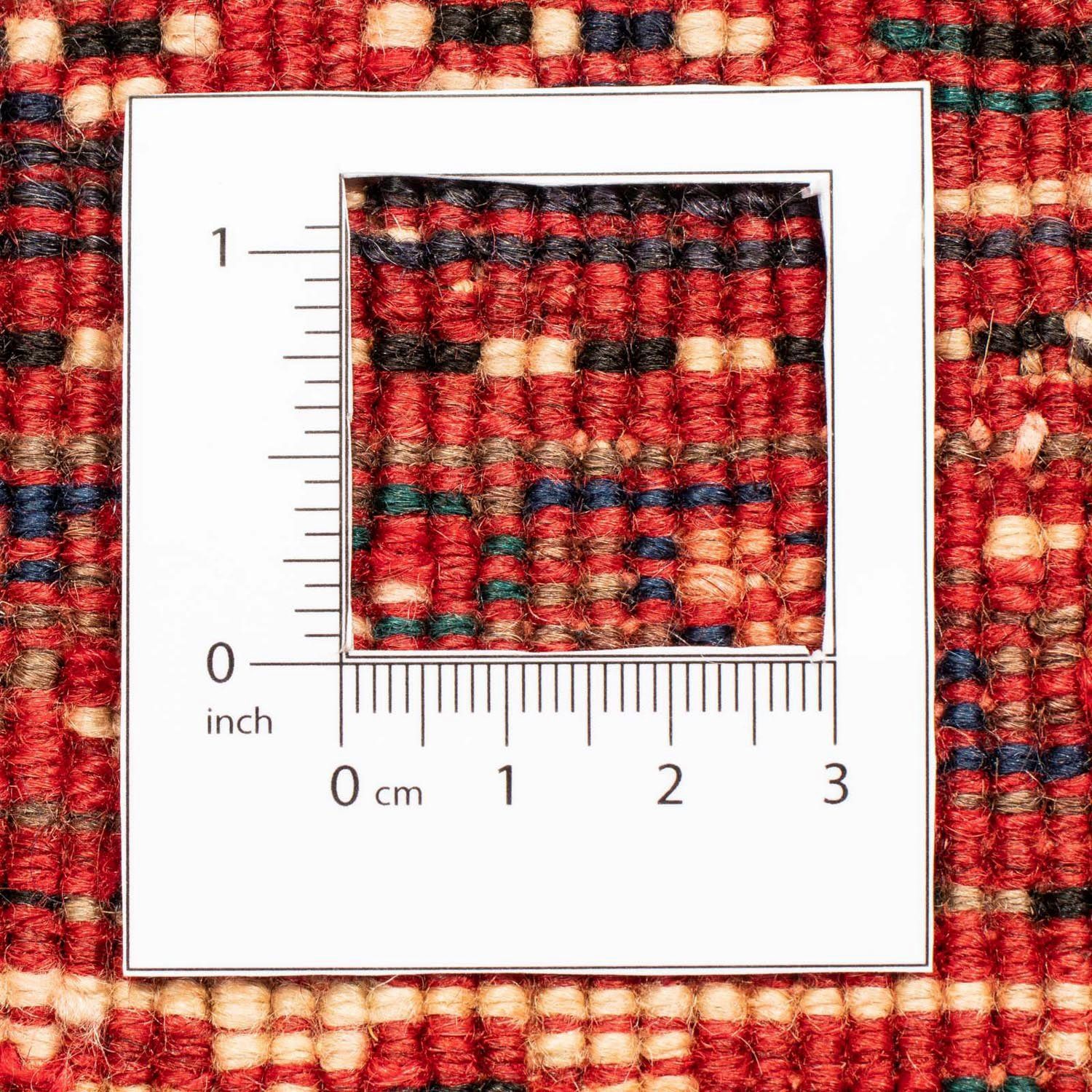 Rosso mit Medaillon Zertifikat cm, x Shiraz rechteckig, morgenland, 294 Höhe: Wollteppich 202 10 Unikat mm,