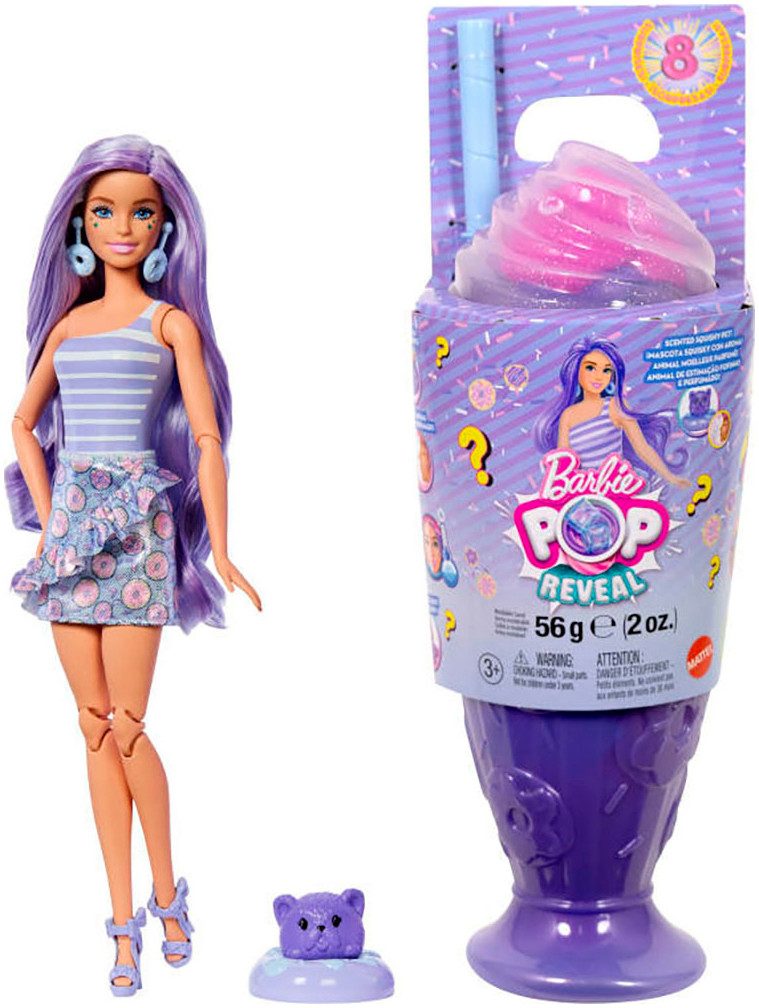 Barbie Anziehpuppe Pop! Reveal Treats Serie - lila Puppe günstig online kaufen