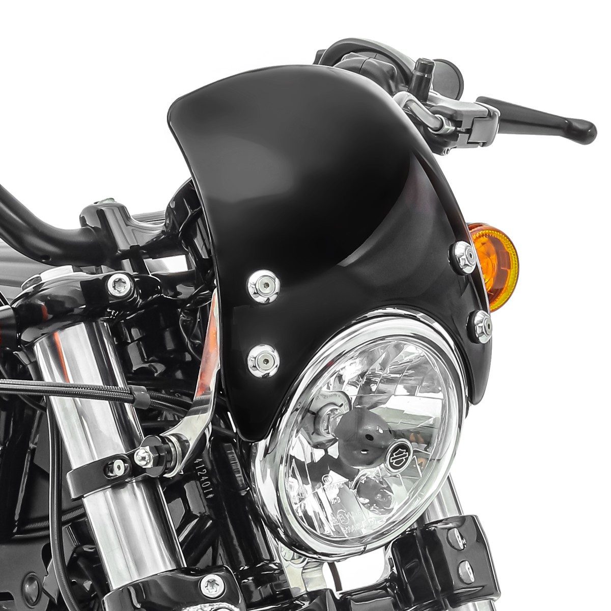 Motorradhelm-Visier Windschild / Windschutzscheibe # CW8 Universal schwarz