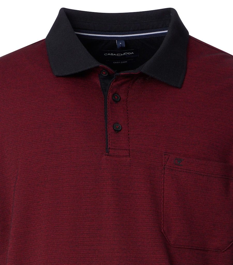 CASAMODA Langarm-Poloshirt "CASAMODA Polo-Shirt Langarm gestreift" günstig online kaufen