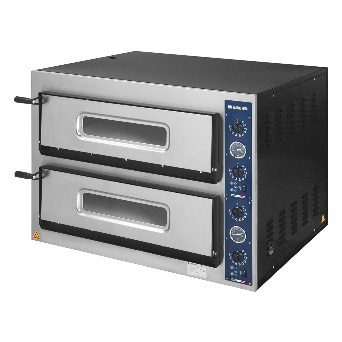 GastroHero Pizzaofen Pizzaofen 8 Pizzen 30 cm 500°C Gastro 400 V elektrisch