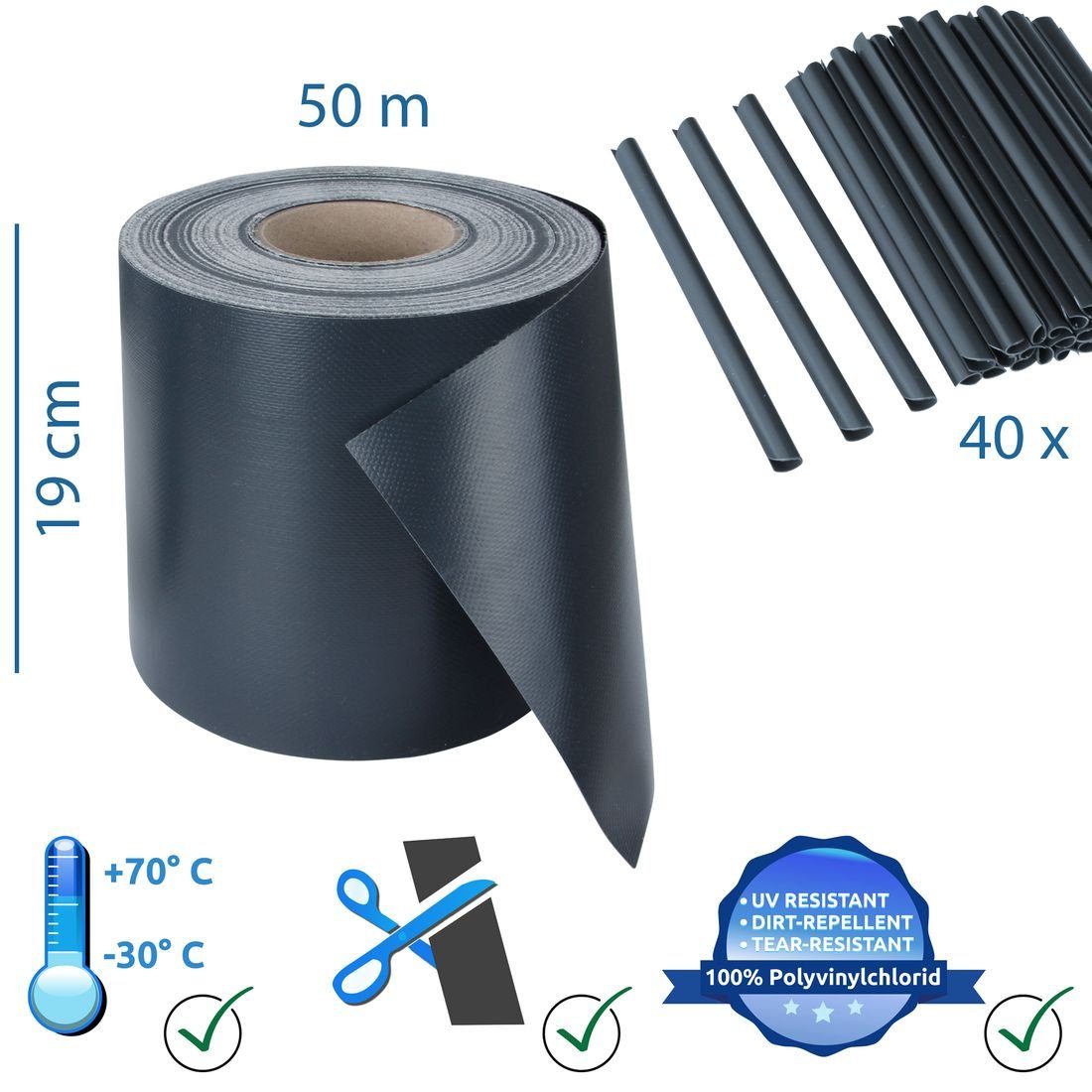 yourGEAR Sichtschutzstreifen yourGEAR Zaun Sichtschutzstreifen für günstig online kaufen