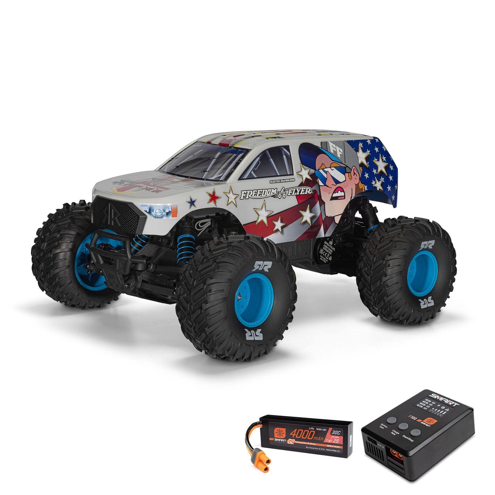 Arrma RC-Buggy ARRMA FREEDOM FLYER 223S Brushless Monster Truck 1:10 RTR 2WD