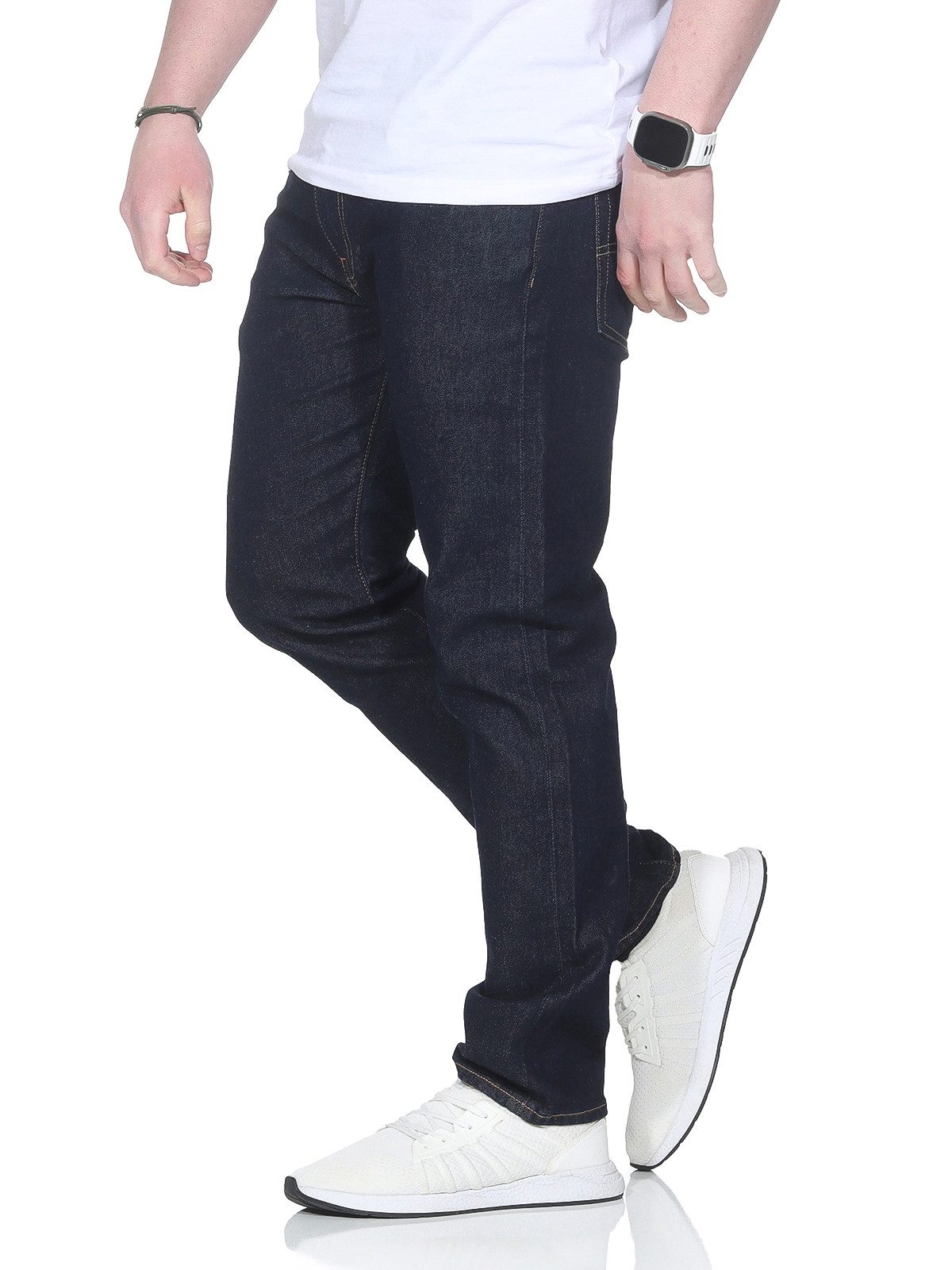 Levi's® Tapered-fit-Jeans Herren Jeans 502™ LEVI'S TAPER Hose robuster Stoff, Stretch Stylisch 5-Pocket-Style – Bild 3 von 5