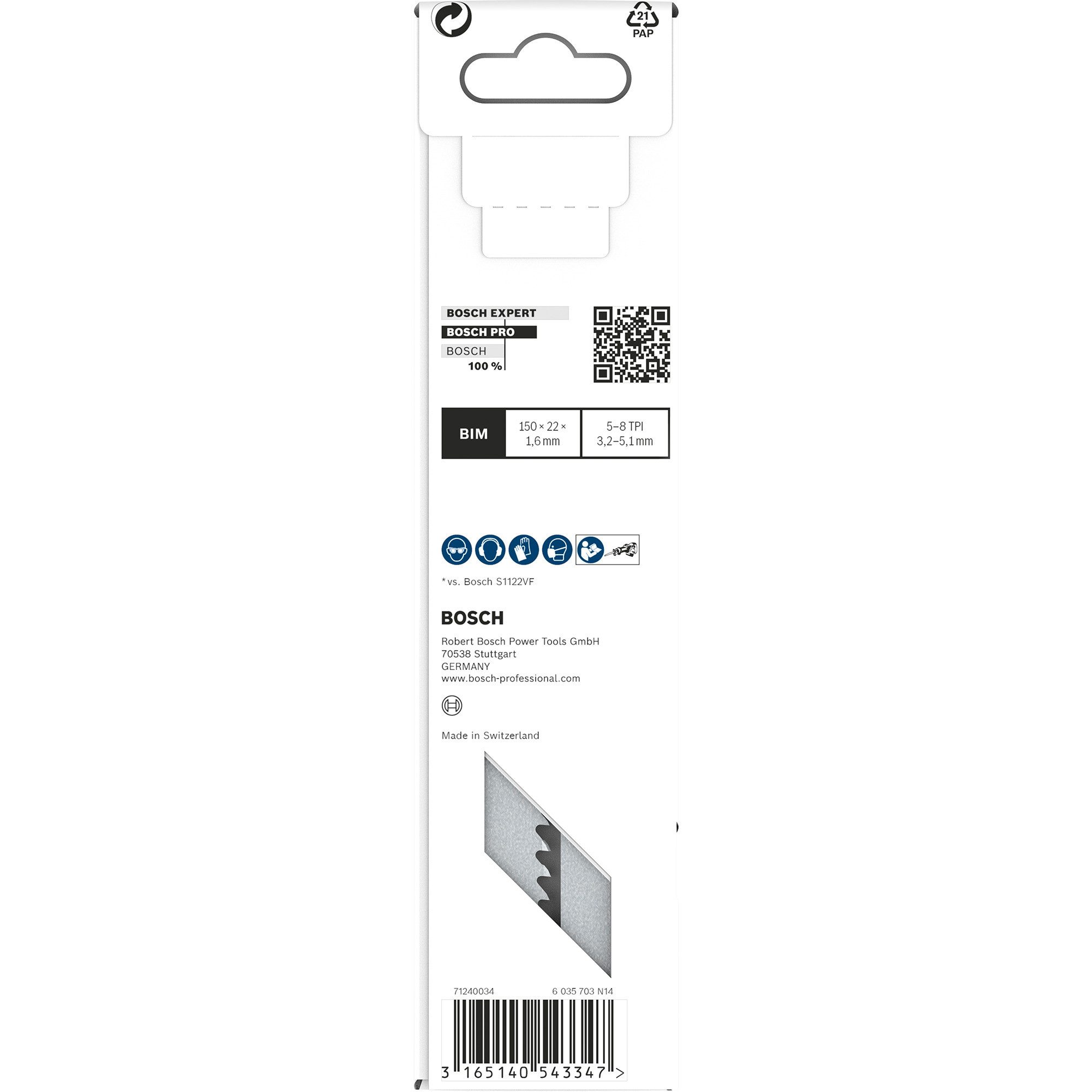 Thumbnail - Bosch Professional Sägeblatt Bosch Professional Säbelsägeblatt S 610 VF Heavy