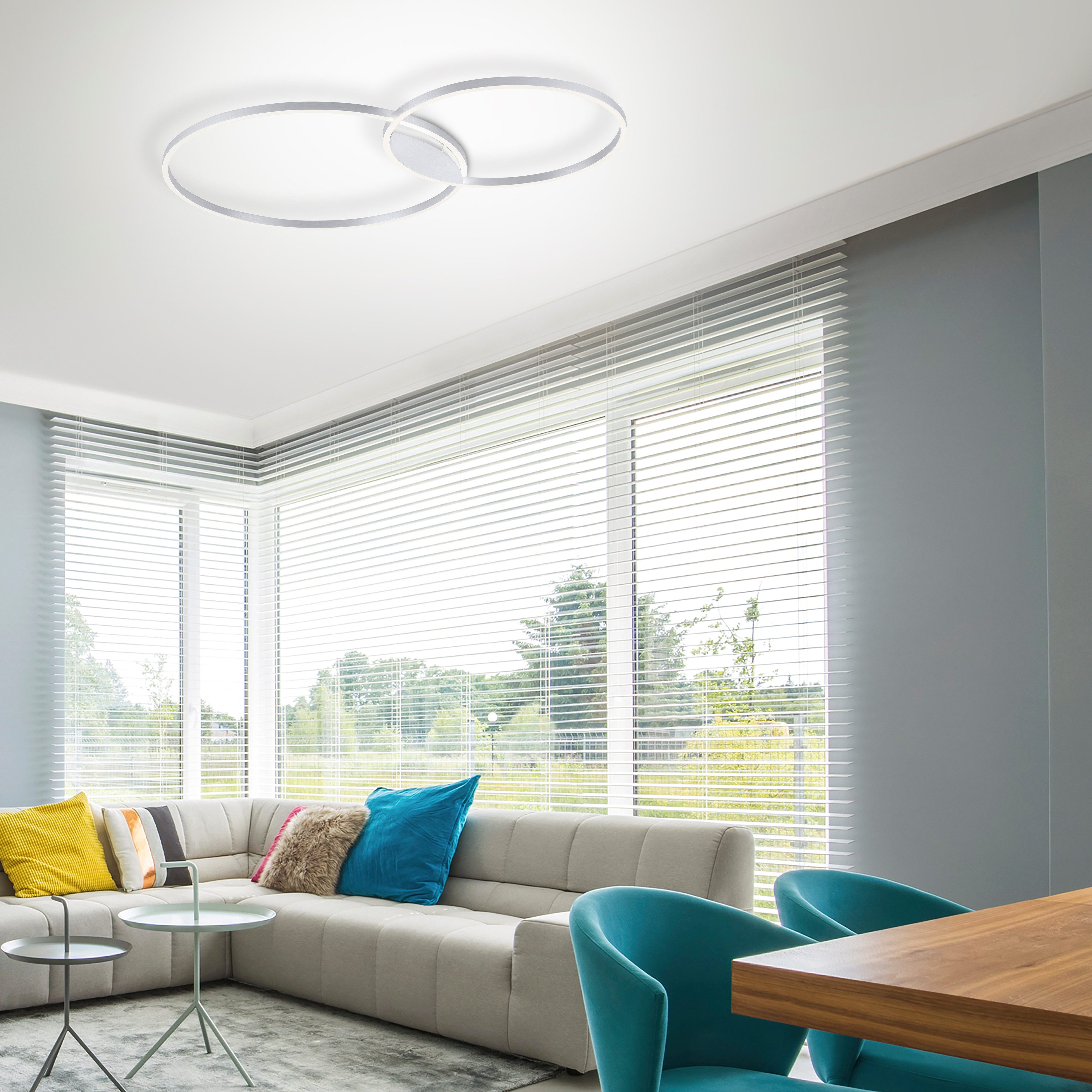 Neuhaus Q SMART HOME LIGHTS LED Deckenleuchte Q-KATE, Smart Home, LED fest integriert, warmweiß - kaltweiß